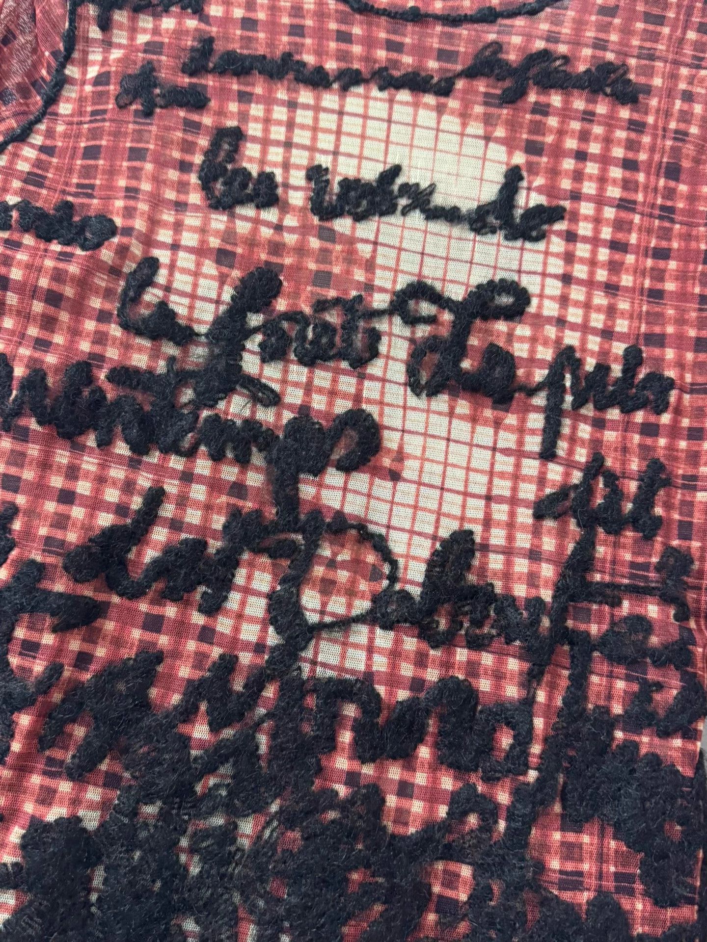 Jean Paul Gaultier Jean Paul Gaultier 01fw Portrait Mesh Embroidery Top Size S / US 4 / IT 40 - 3 Thumbnail