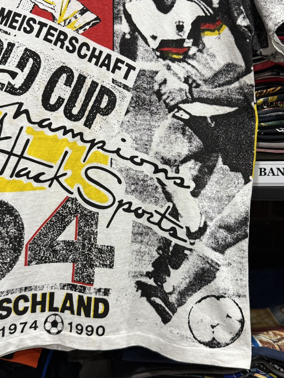 Vintage Vintage 90s Aop West Germany World Cup Attack Sport Tee Size US M / EU 48-50 / 2 - 4 Thumbnail