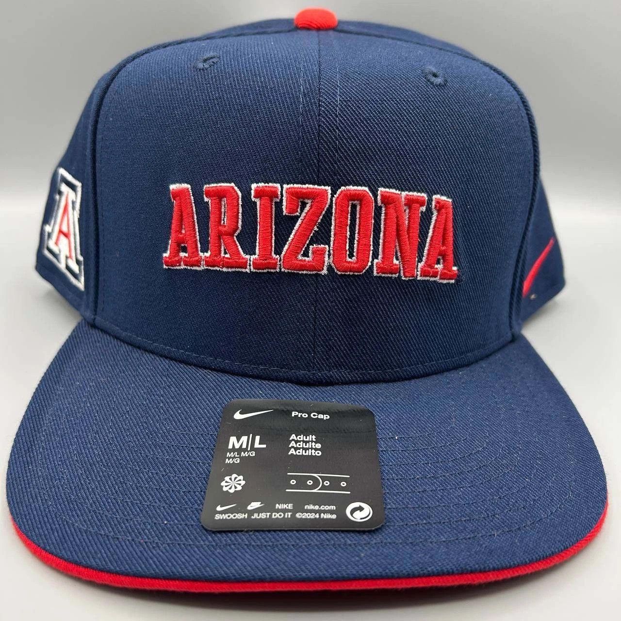 Nike Arizona Wildcats x Nike Pro Hat Men M-L Dri-Fit Snap Back Size ONE SIZE - 1 Thumbnail