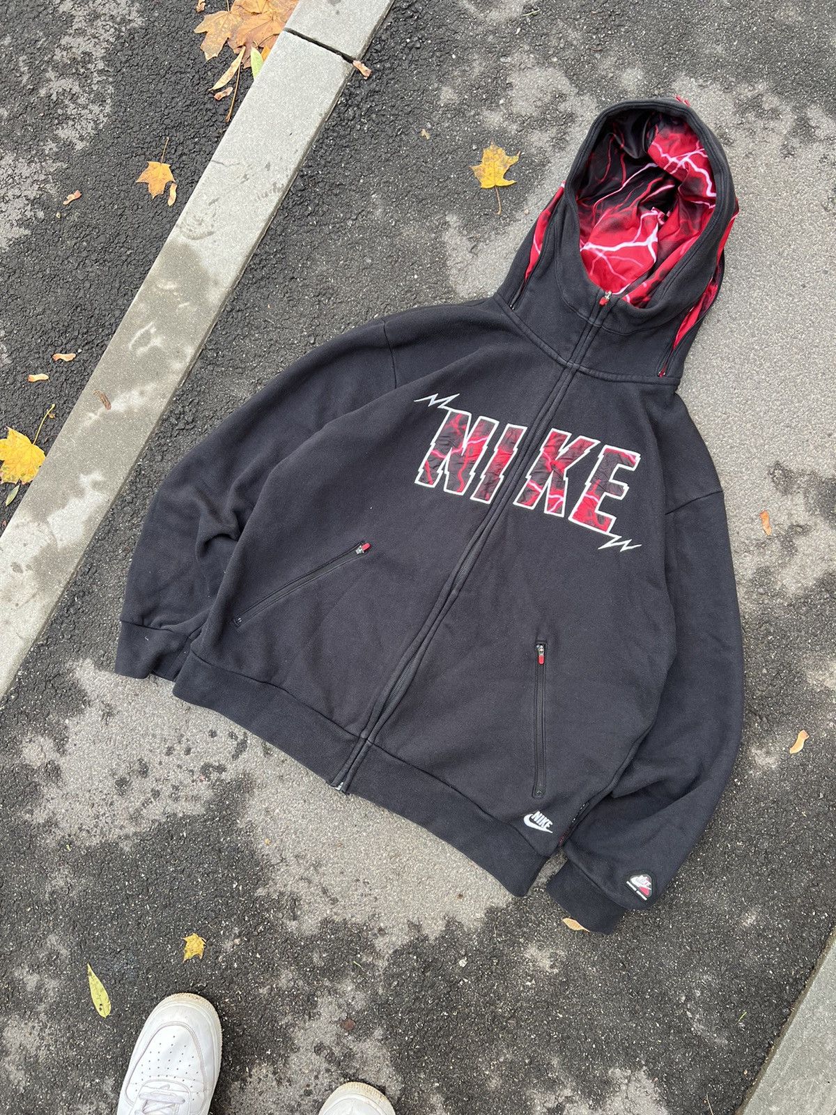 Nike Vintage Nike Spellout Zip Up Hoodie big centr logo y2k Size US M / EU 48-50 / 2 - 7 Thumbnail