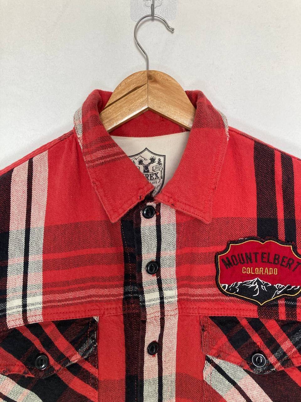 Avirex Avirex Embroidered Plaid Flannel Size US L / EU 52-54 / 3 - 3 Thumbnail