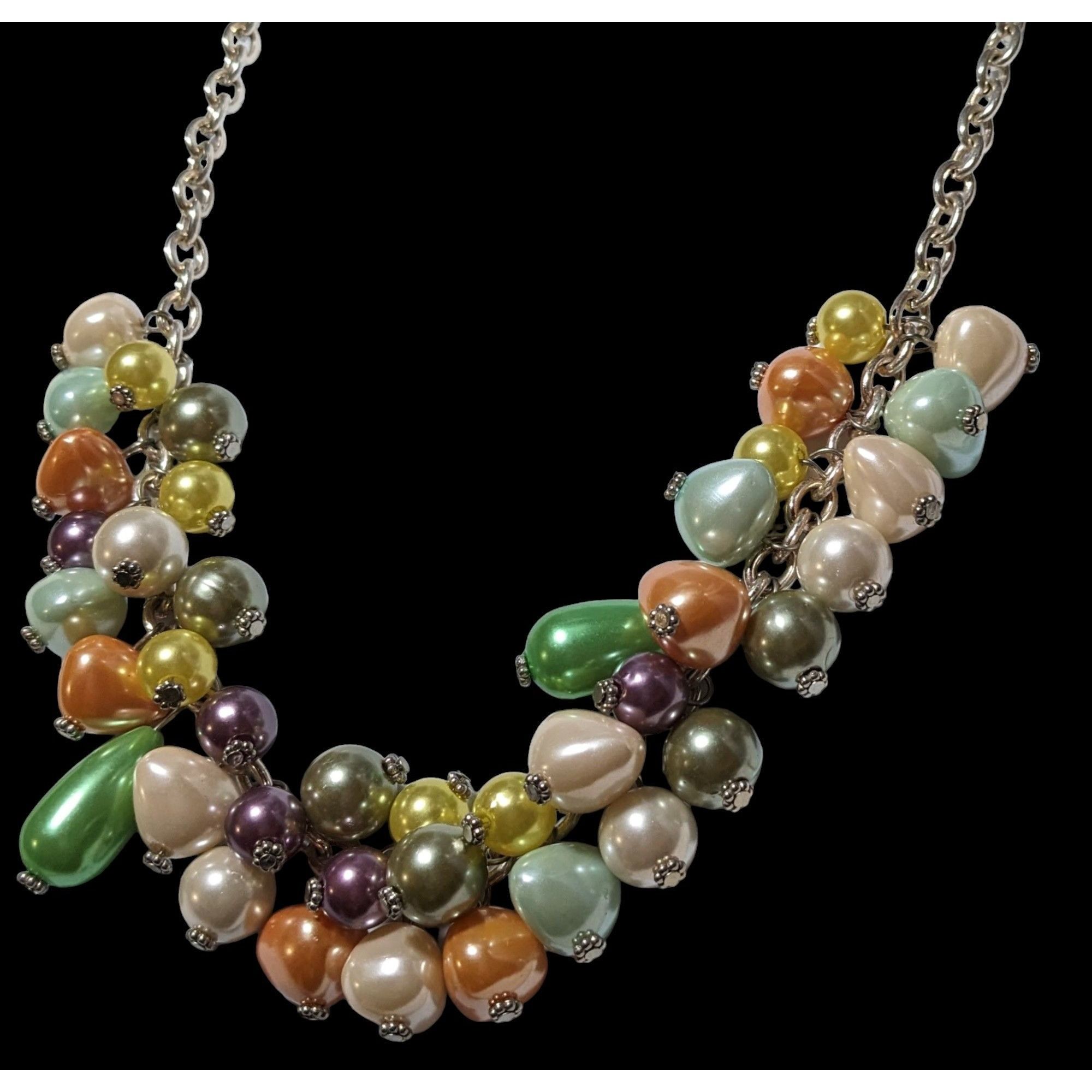 Other Pier 1 Imports Pastel Pearl Cluster Necklace Size ONE SIZE - 4 Thumbnail