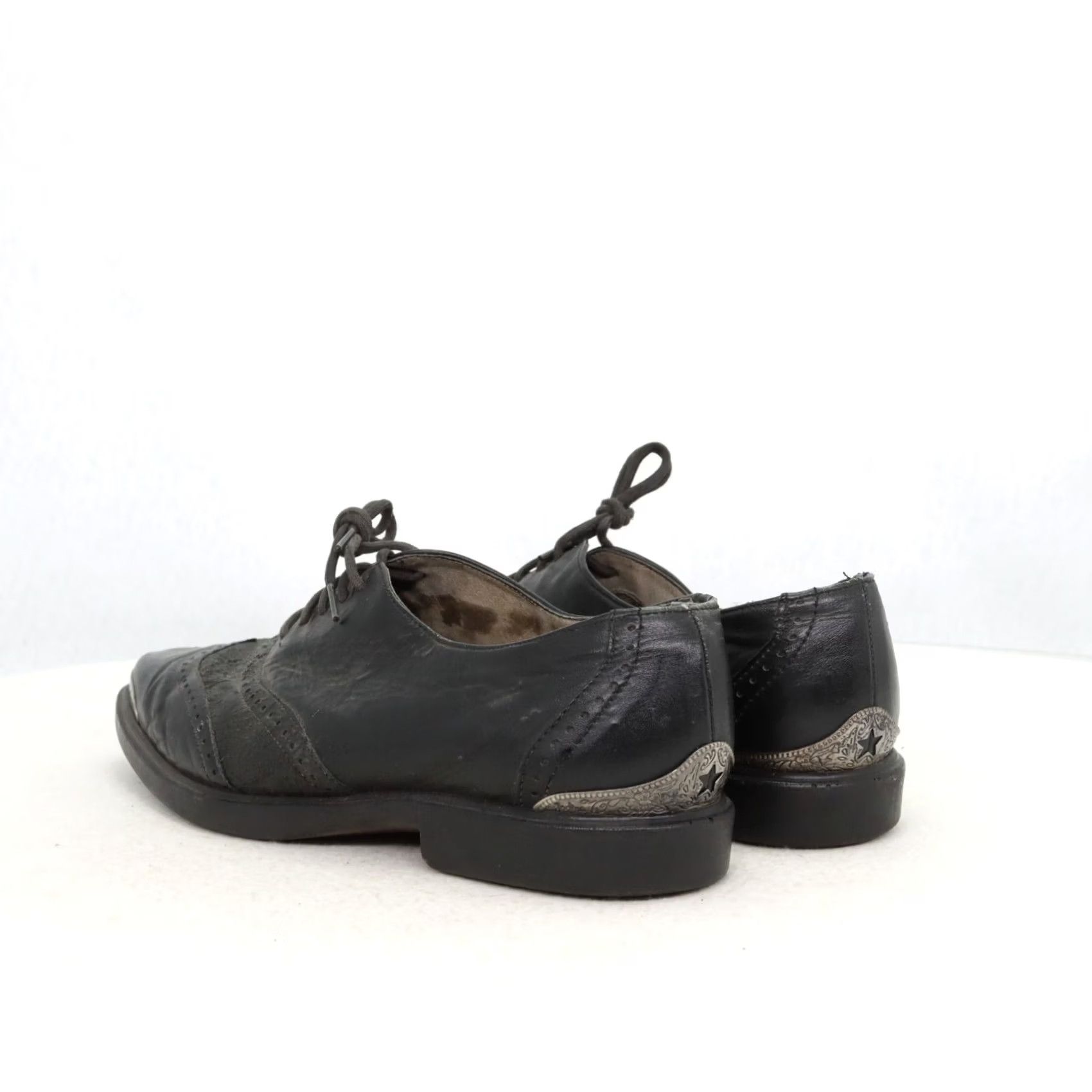 Vintage VINTAGE ZODIAC USA WOMENS Size 9 Black Casual Shoes Metal Accents Size US 9 / IT 39 - 6 Thumbnail