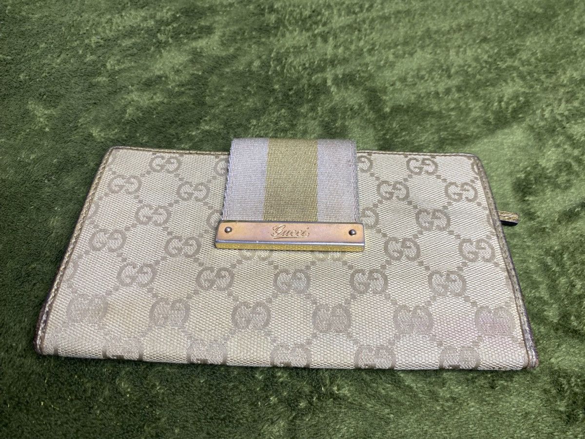 Gucci GUCCI GG canvas x leather long wallet Size ONE SIZE - 5 Thumbnail