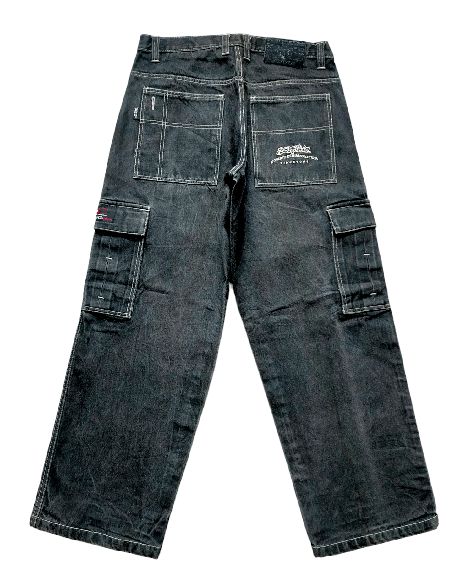 JNCO Vintage 90s Southpole Embroiderey Baggy Cargo hip hop style Size US 34 / EU 50 - 1 Thumbnail