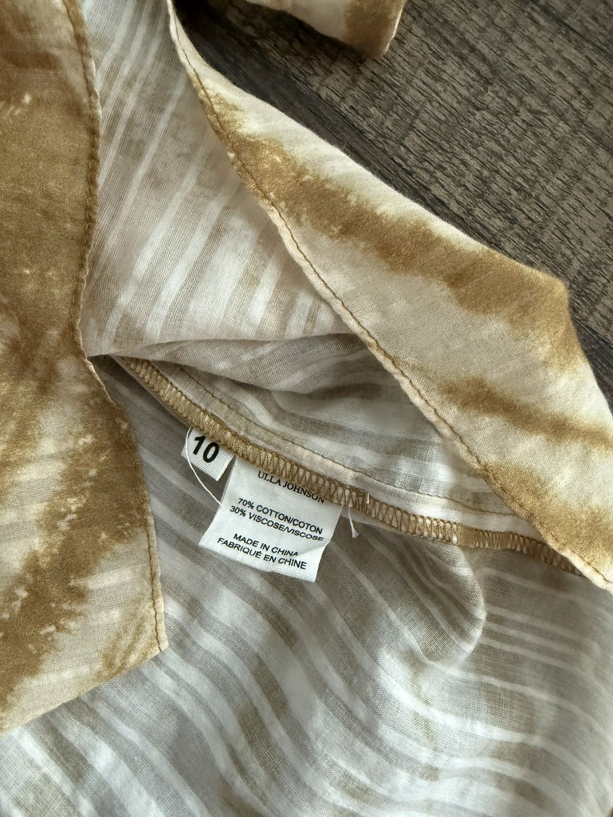 Ulla Johnson Ulla Johnson Brown Blouse 10 Size L / US 10 / IT 46 - 4 Thumbnail