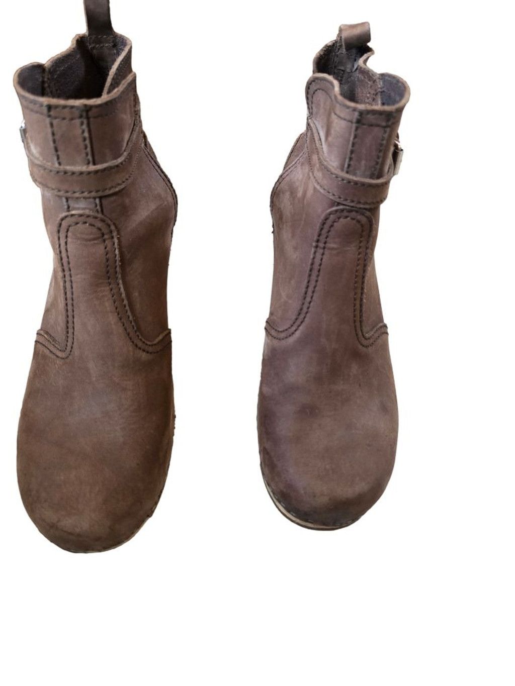 Swedish Hasbeens Women's Swedish Hasbeens Toffel Brown Ankle Boots Size 10 Size US 10 / IT 40 - 1 Thumbnail