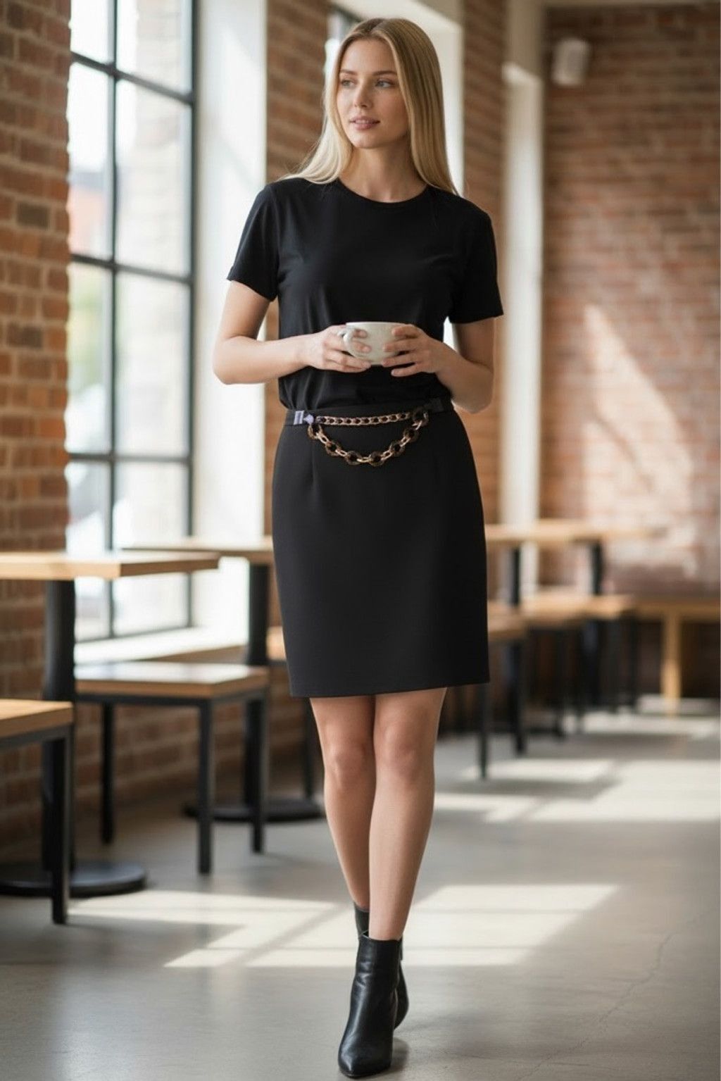 Celine Celine Chain Detail Skirt. 8/40 Size 30" / US 8 / IT 44 - 3 Thumbnail