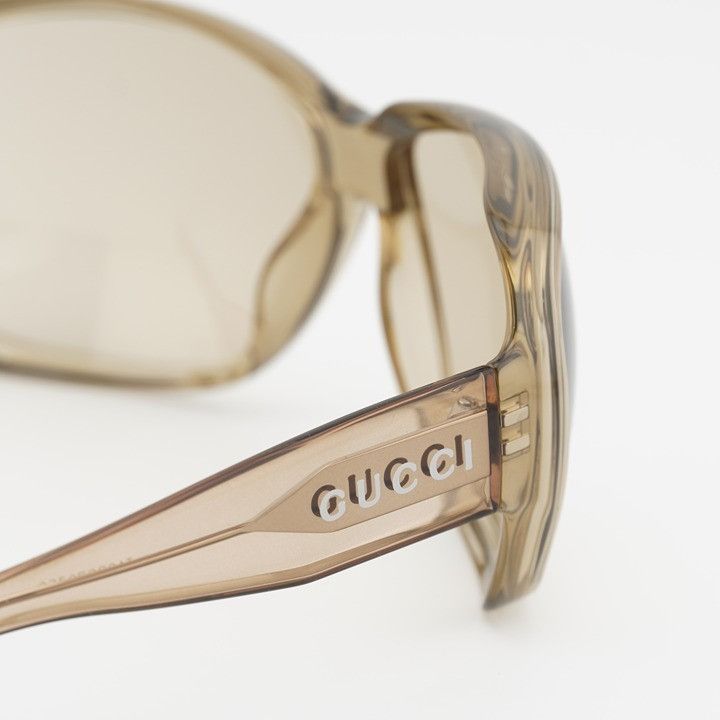 Gucci Gucci GG2176S 006 Sunglasses Shiny Transparent Beige Size ONE SIZE - 8 Thumbnail