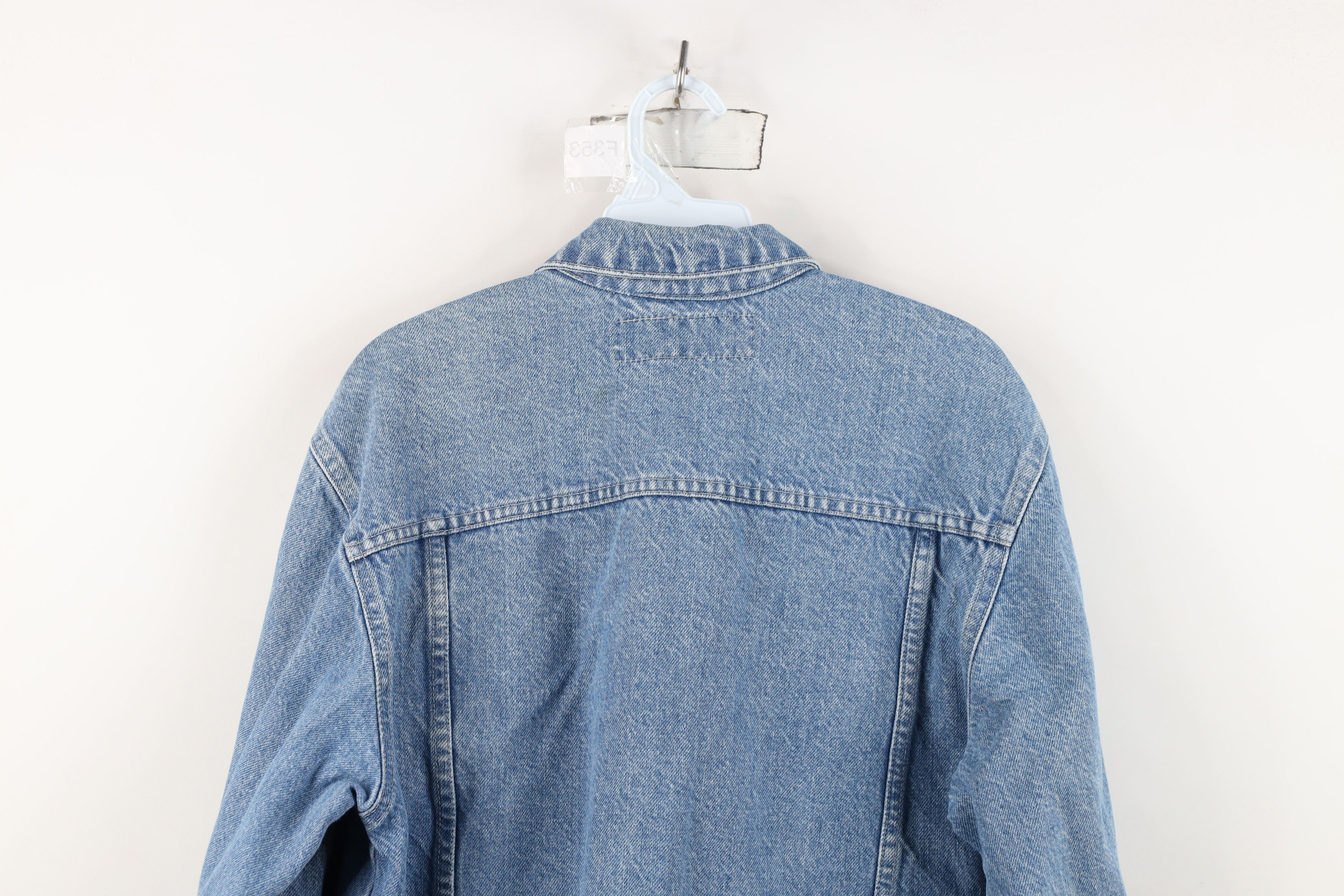 Vintage Vintage 90s Streetwear Denim Jean Trucker Jacket Blue Cotton Size US S / EU 44-46 / 1 - 13 Thumbnail