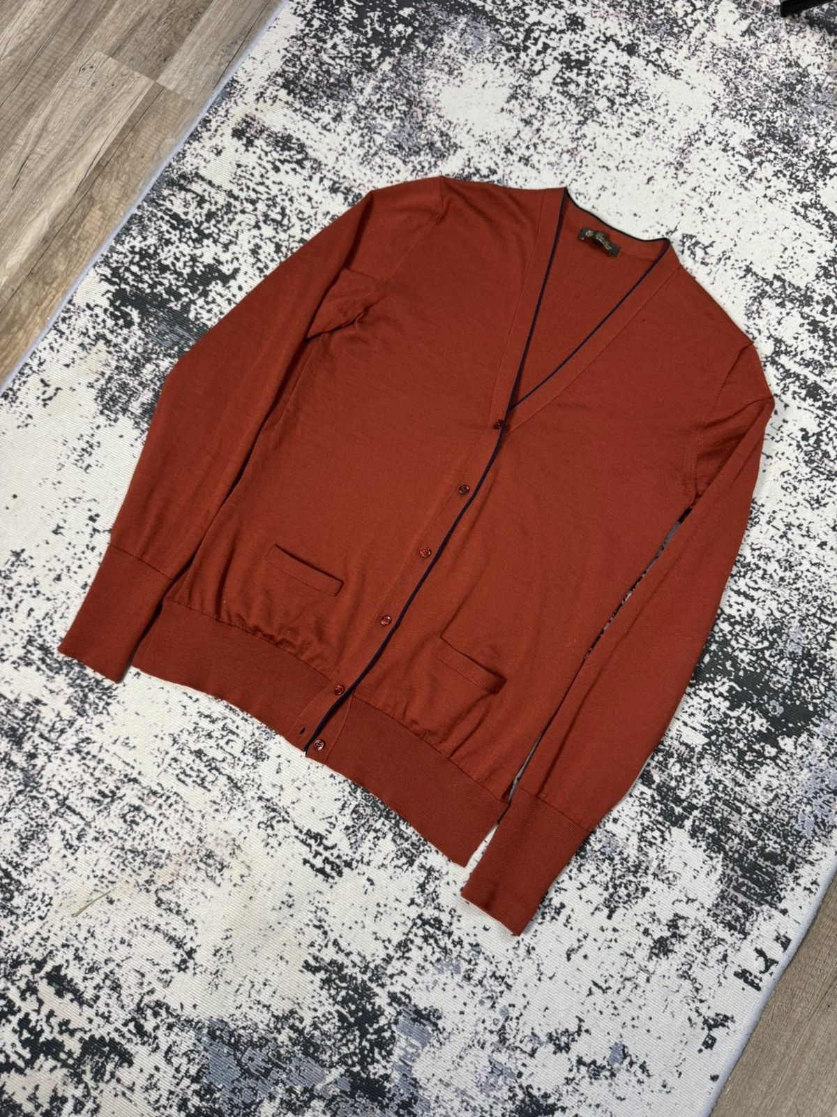 Loro Piana Loro Piana Wool Knitwear Cardigan orange 44 italy womens Size US XL / EU 56 / 4 - 2 Thumbnail
