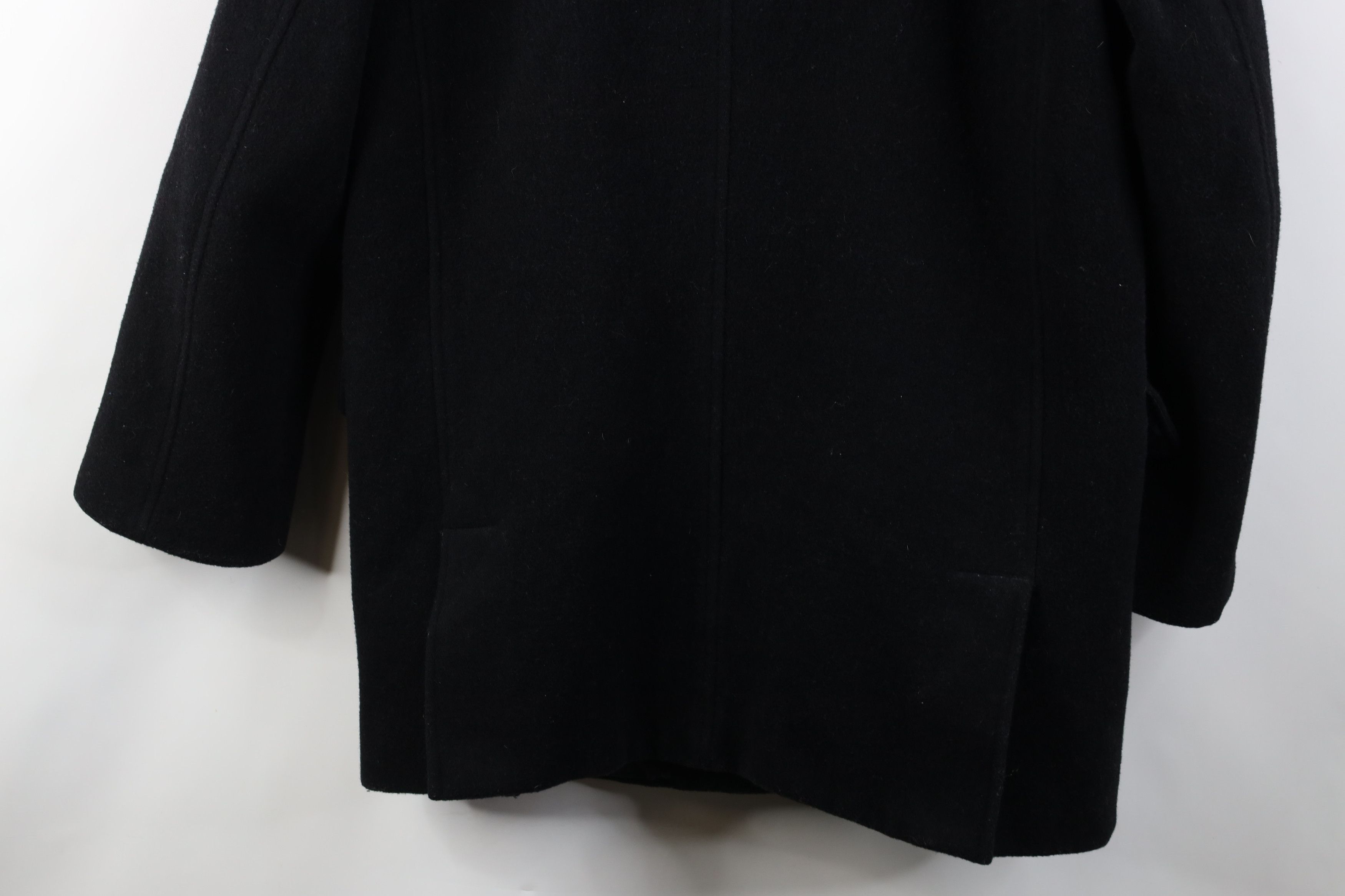 J.Crew Vintage Y2K J Crew Faded Wool Button Jacket Coat Black Size M / US 6-8 / IT 42-44 - 15 Thumbnail
