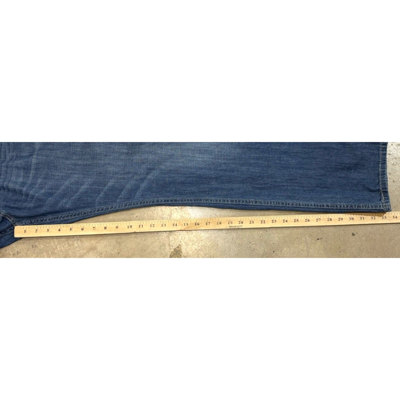 Levi's Levi's 514 Jeans Men 36X34 Blue Denim Straight Mid Rise Size US 36 / EU 52 - 7 Thumbnail