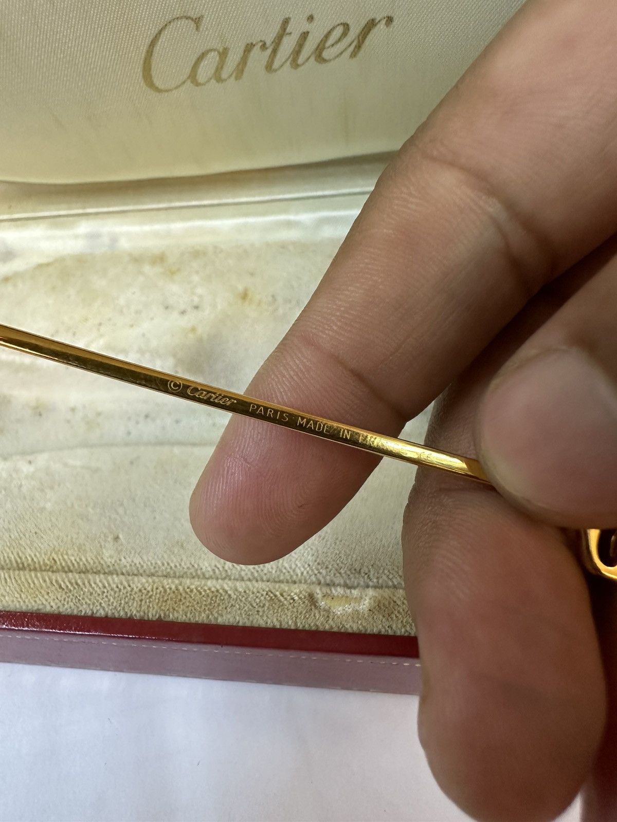 Cartier NOS 80’s Cartier GOLD Vintage Sunglasses 62 ⏹️ 14 Size ONE SIZE - 11 Thumbnail