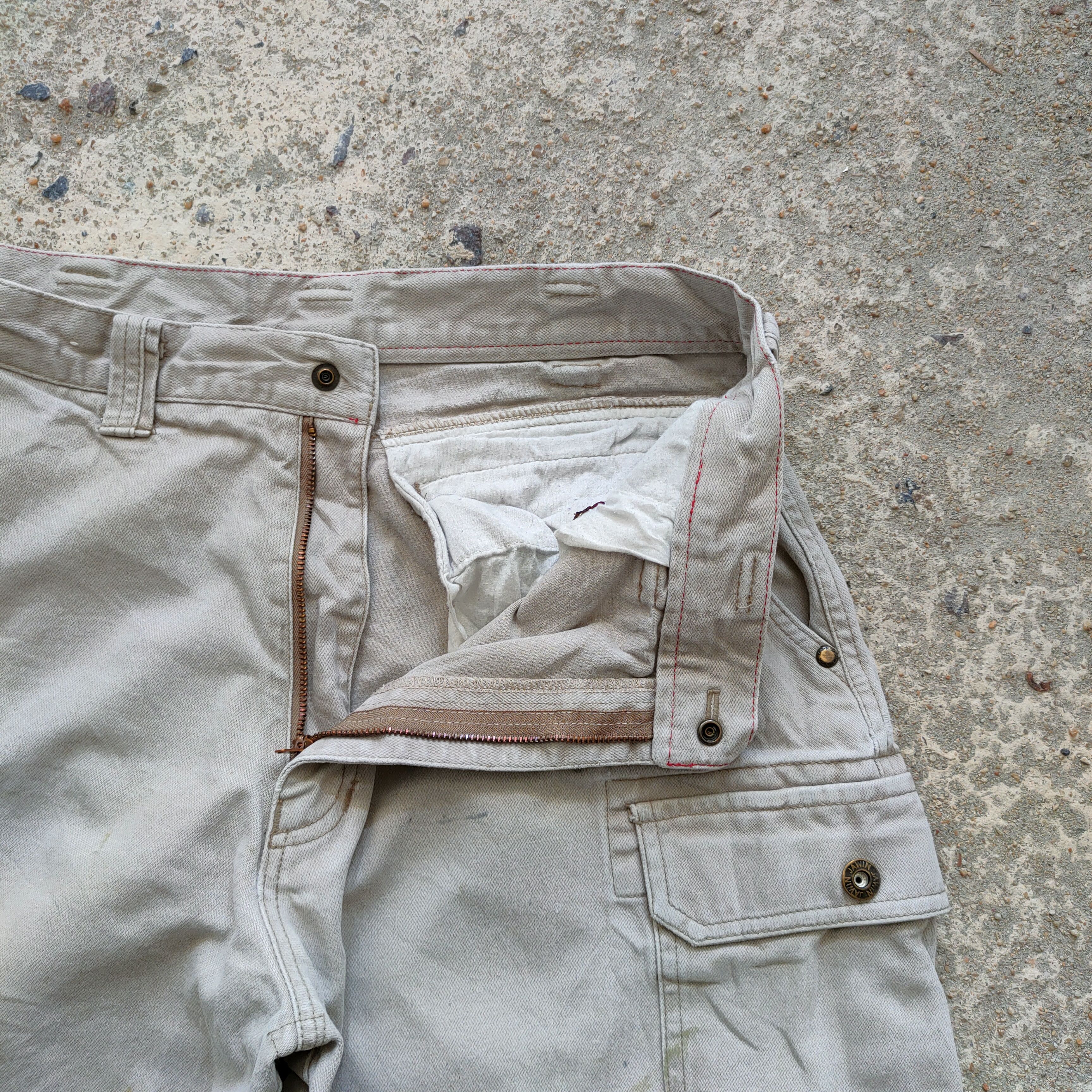 Japanese Brand × Vintage VINTAGE JAWIN FADED GREY RUSTY CARGO PANTS Size US 32 / EU 48 - 8 Thumbnail