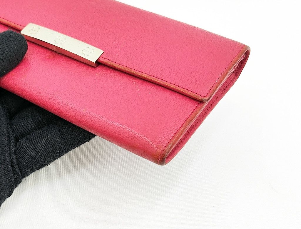 Cartier authentic CARTIER LOVE fuchsia long leather wallet Size ONE SIZE - 9 Thumbnail