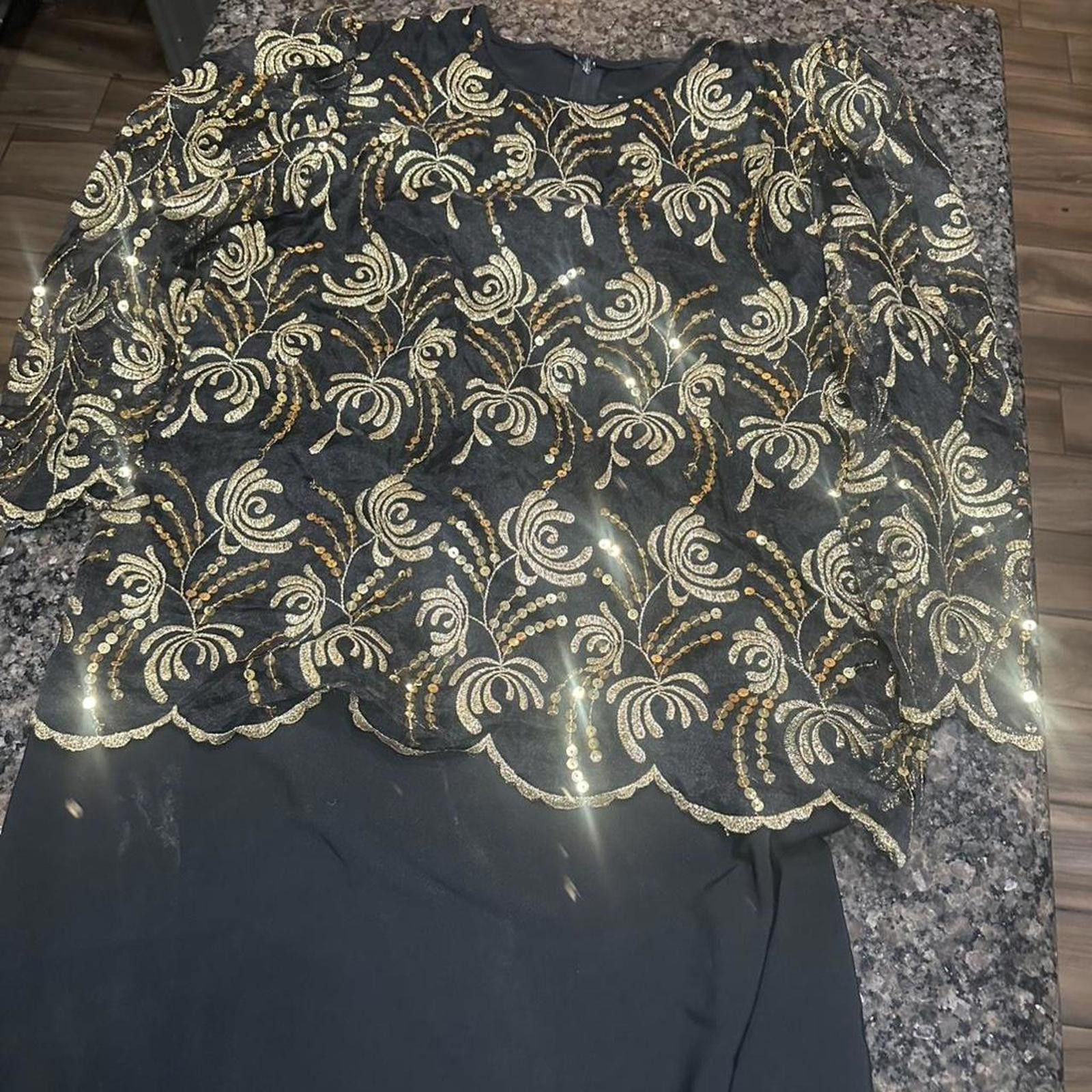 Other Black and gold sequin dress= #glamour #party #eveningwear Size S / US 4 / IT 40 - 2 Thumbnail