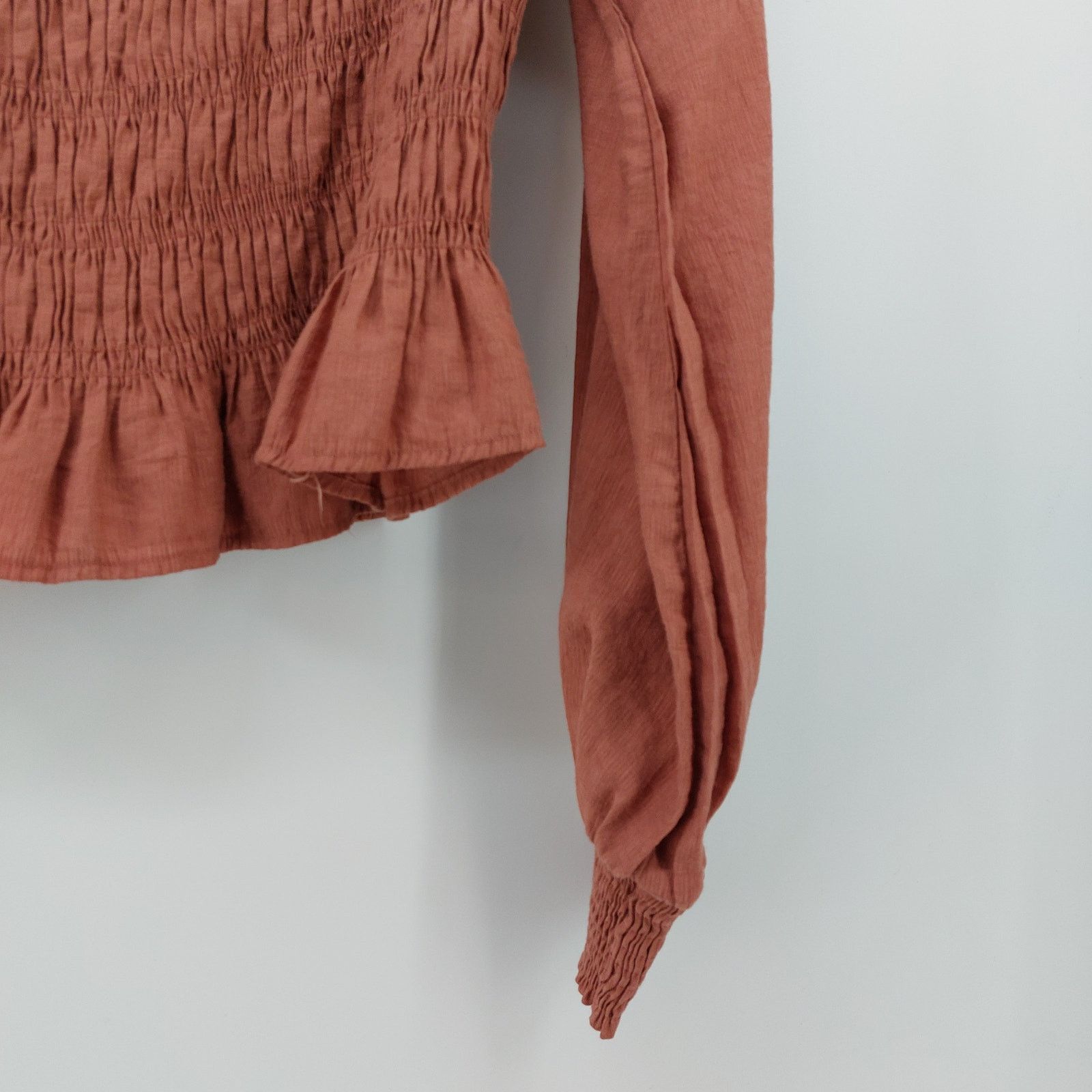 Other Y2K Loveriche Women's Smocked Crop Top Long Sleeve Sz S Size S / US 4 / IT 40 - 10 Thumbnail