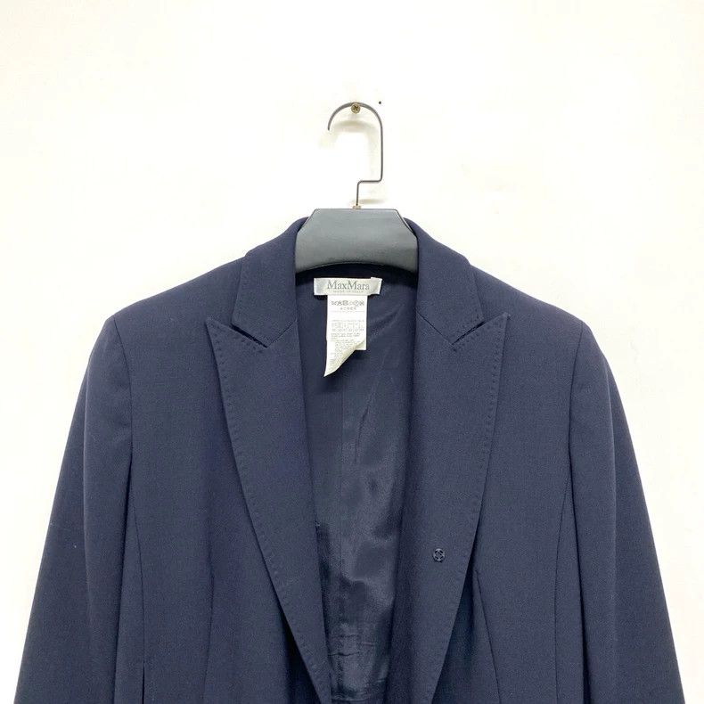 Max Mara Max Mara Dark blue strappy trench coat Size M / US 6-8 / IT 42-44 - 2 Thumbnail