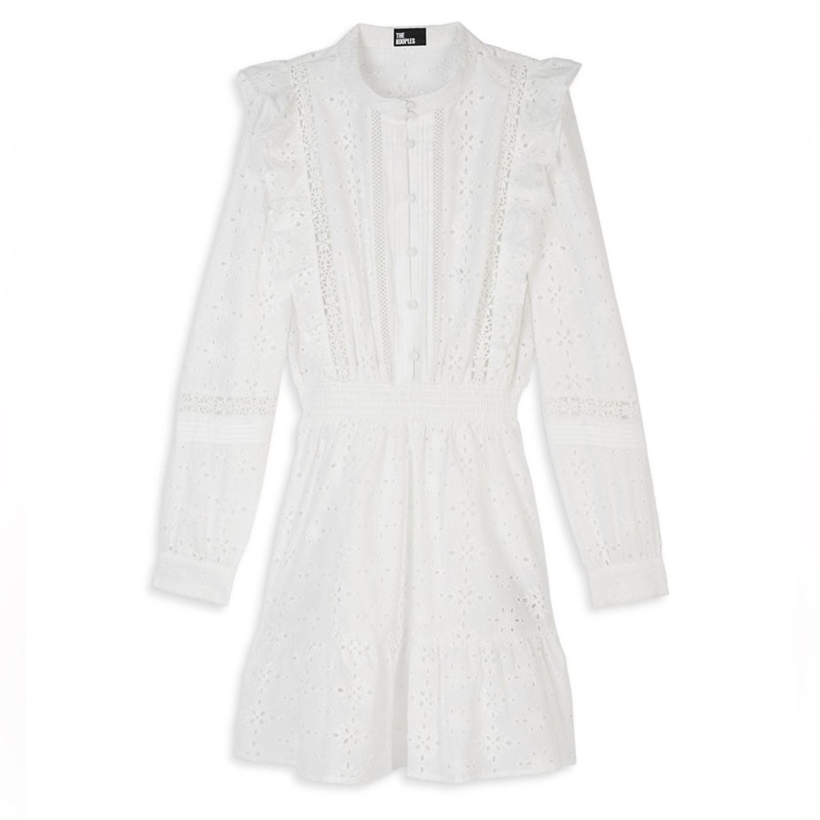 The Kooples NWT! The Kooples White Crochet Buttoned Sundress, Size 1 S Size S / US 4 / IT 40 - 8 Thumbnail