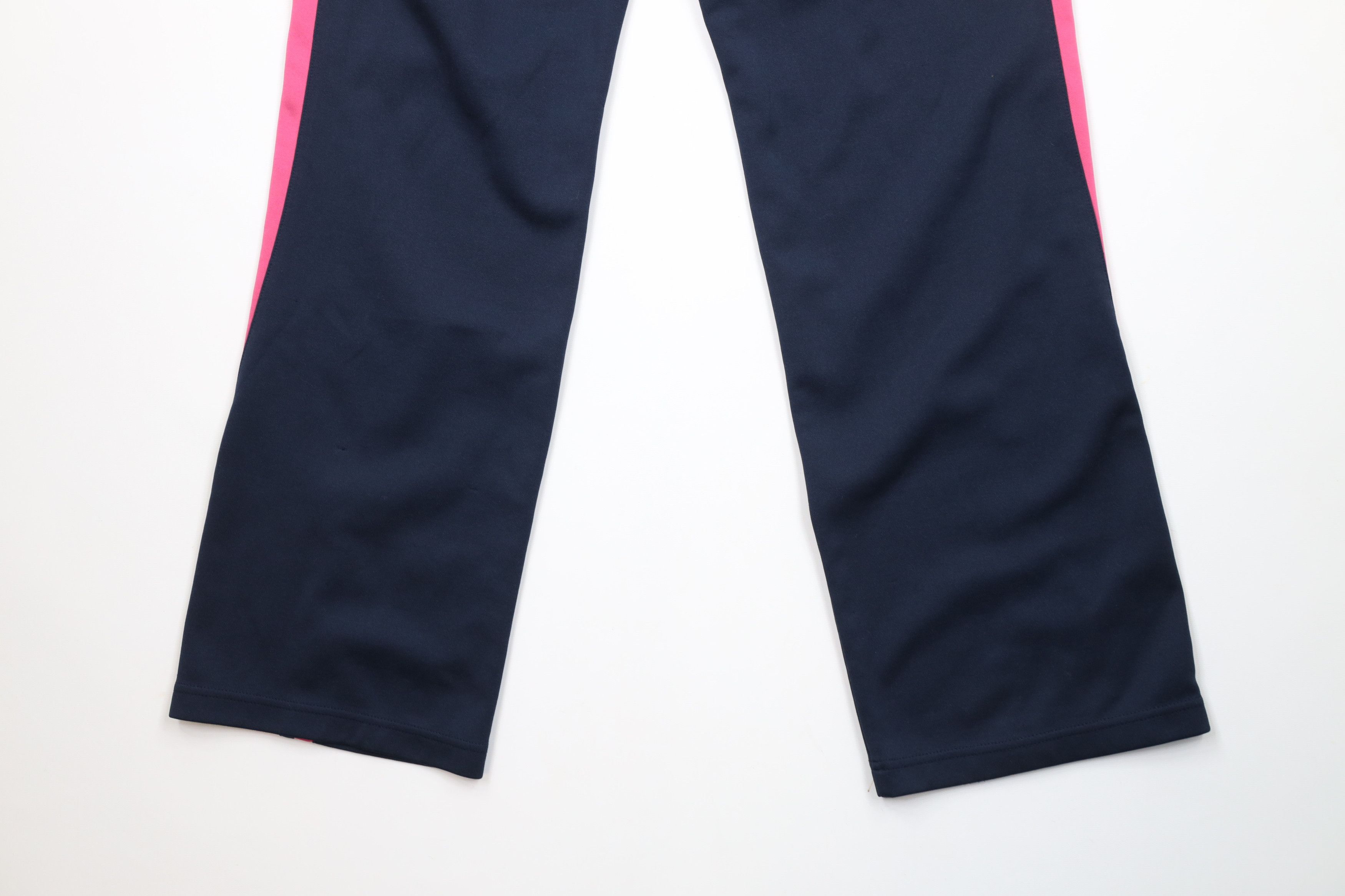 Nike × Vintage Vintage 90s Y2K Nike Scott Mini Swoosh Flared Wide Leg Pants Size 32" / US 10 / IT 46 - 13 Thumbnail