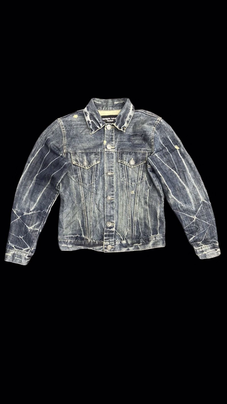 Japanese Brand POINT LOMA Japan Distressed Slim Fit Denim Jacket Size US S / EU 44-46 / 1 - 1 Thumbnail