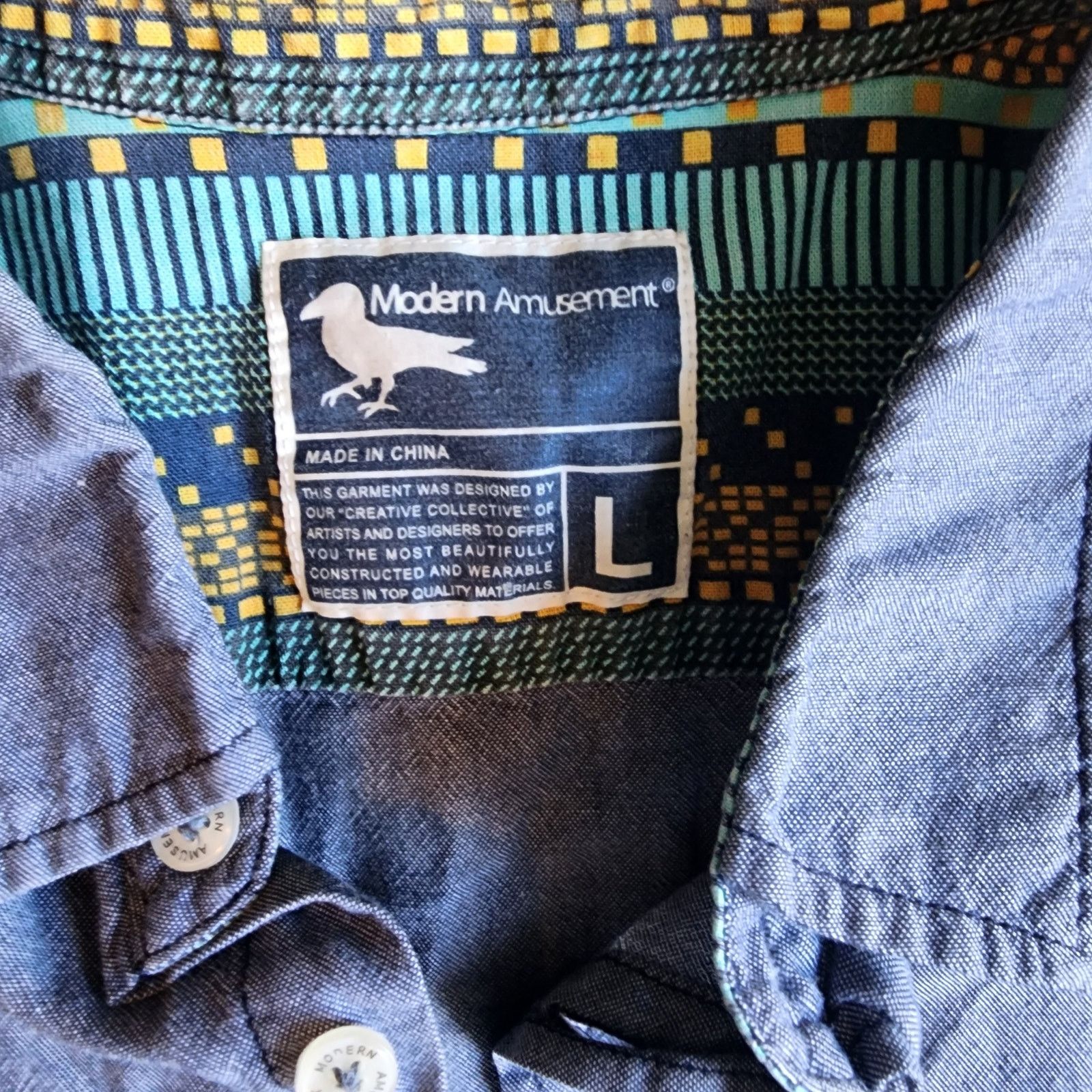Modern Amusement Modern Amusement Large Men's Short Sleeve Graphic Pocket Size US L / EU 52-54 / 3 - 4 Thumbnail