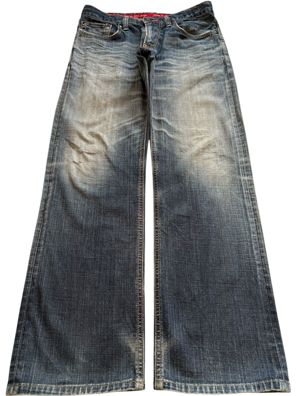 Edwin Vintage Edwin 503 Mud Wash Embroidered Pocket Baggy Jeans Size US 33 - 1 Thumbnail