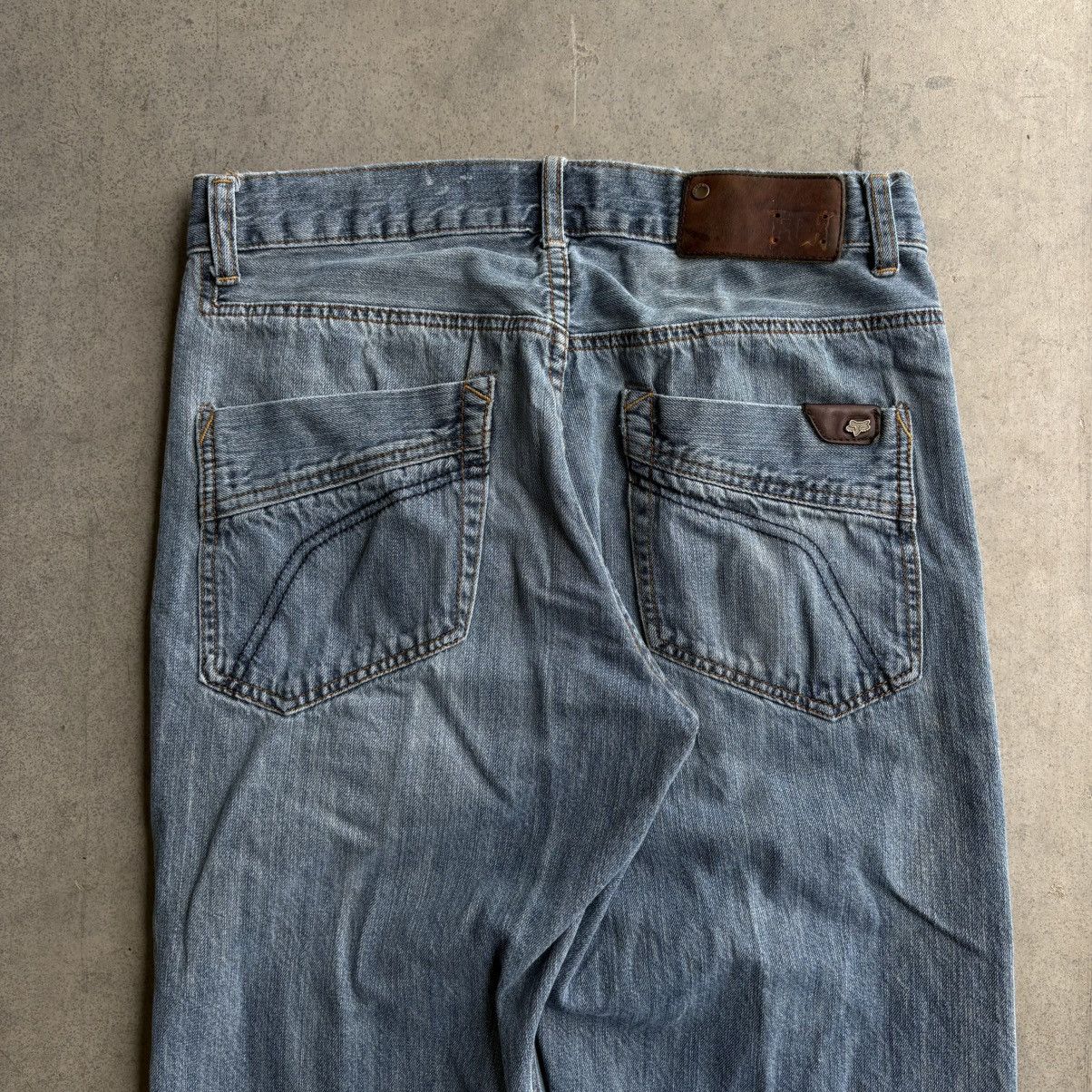 Fox Racing Vintage Y2K Fox Duster Racing Jeans Blue Denim 32x32 Skater Size US 32 / EU 48 - 3 Thumbnail