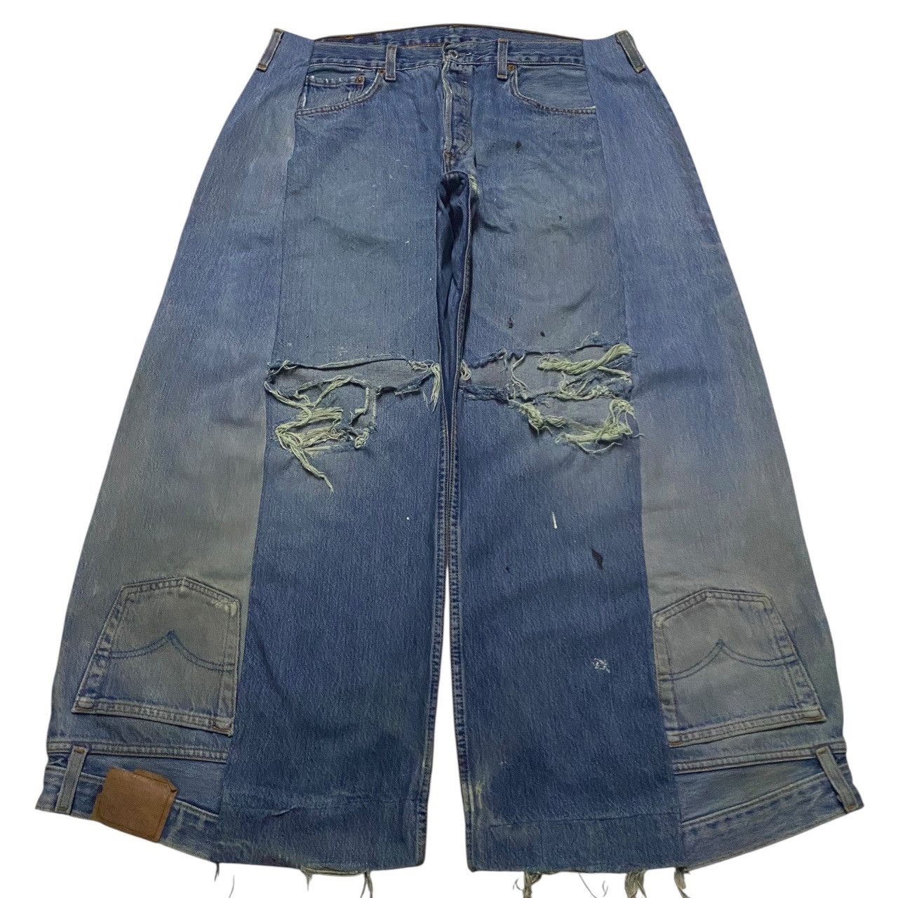 Levi's Levis Crazy Custom Super Baggy Style Paint Splatter Jeans Size US 36 / EU 52 - 1 Thumbnail