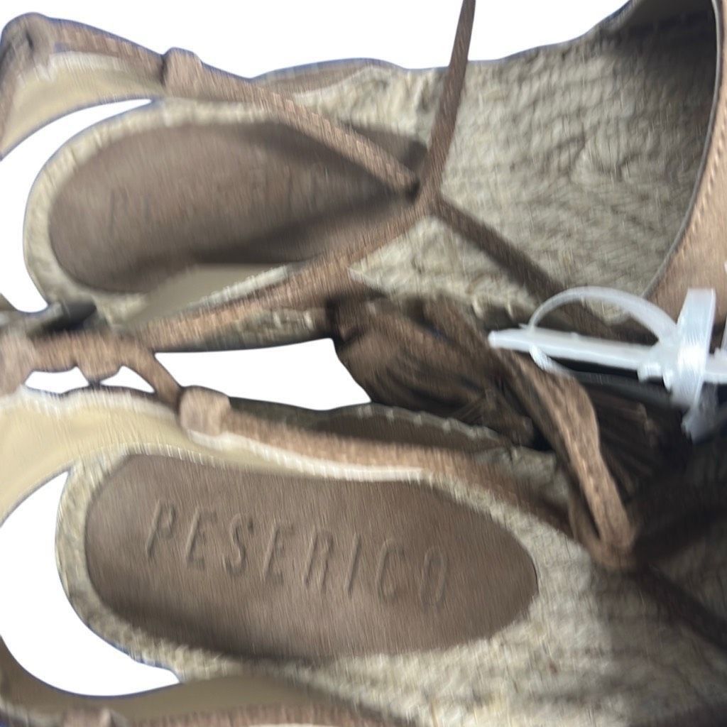 Loro Piana NIB Peserico Beige Suede Espadrilles Size US 6.5 / IT 36.5 - 10 Thumbnail