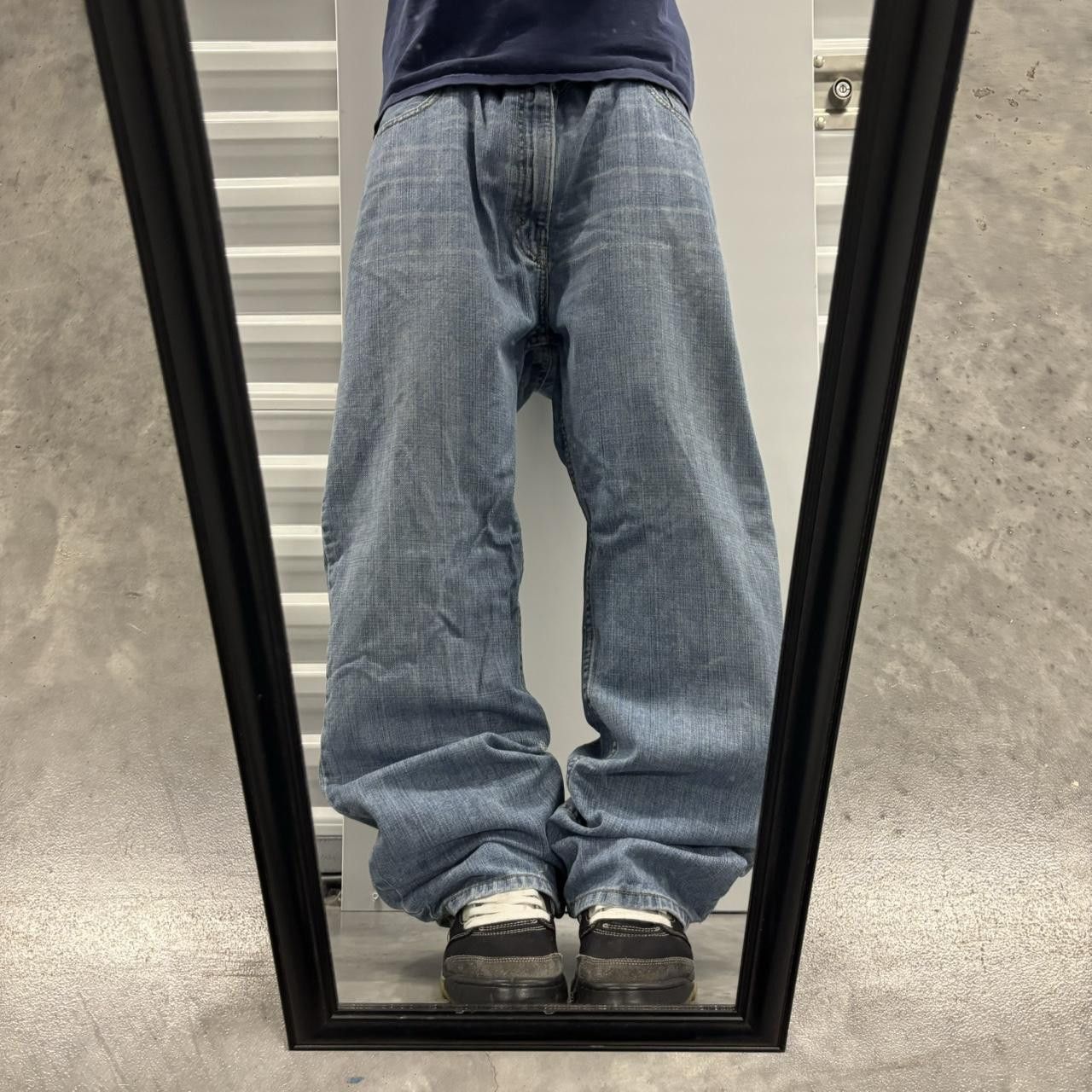 Levi's × Vintage Crazy Vintage Y2K/2000s Baggy Levis 569 Light Wash Skater Denim Jeans! Size US 38 / EU 54 - 1 Thumbnail