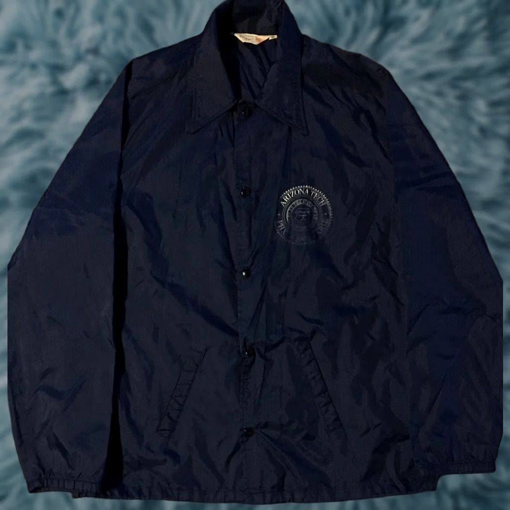 Vintage Arizona Tech School Wind Jacket XL Blue Nike? Size US XL / EU 56 / 4 - 1 Thumbnail