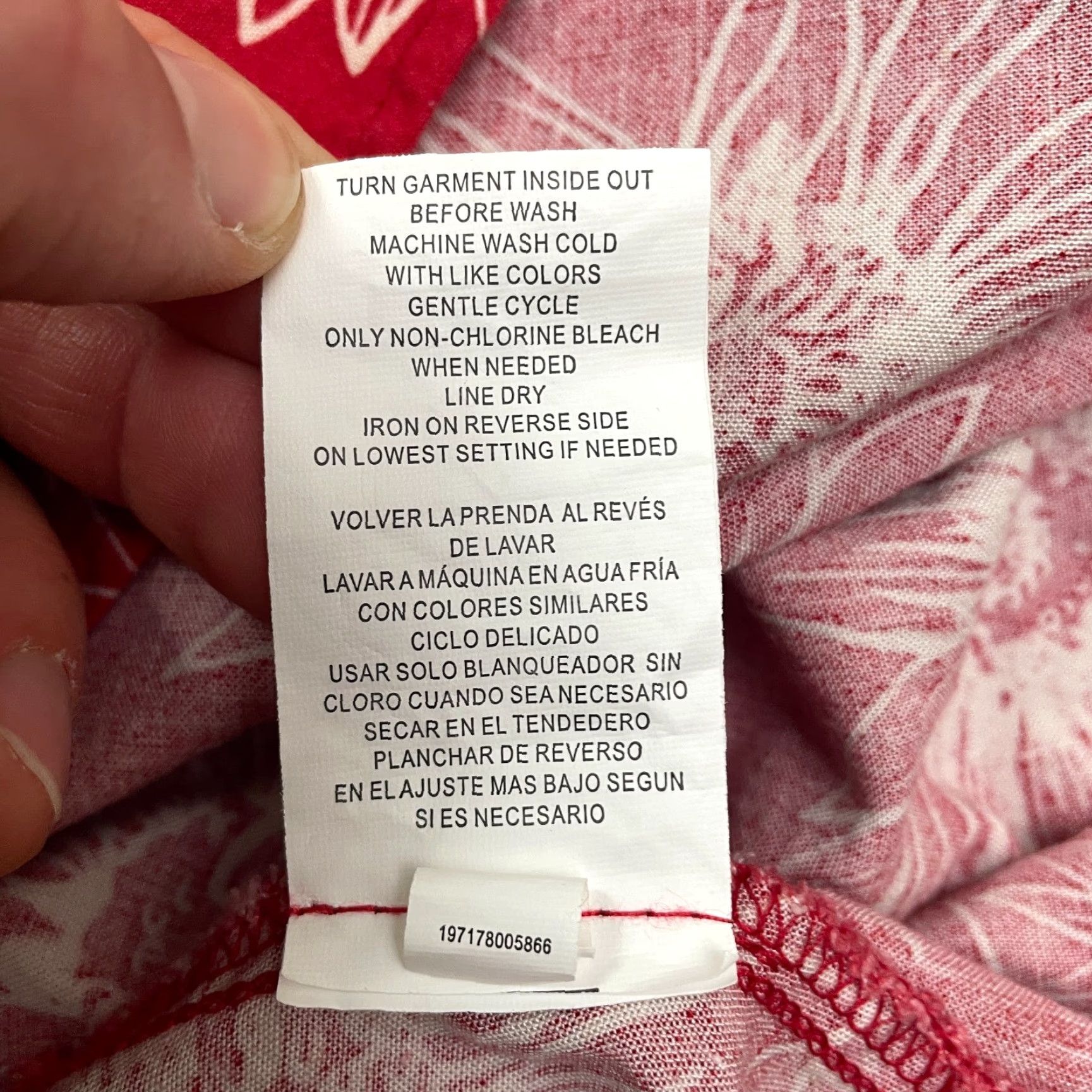 Vintage VINTAGE Rewind Women's Linen Rayon A-Line Sun Dress Midi Floral Spaghetti Strap Boho Casual Summer Red Girls Size L / US 10 / IT 46 - 6 Thumbnail