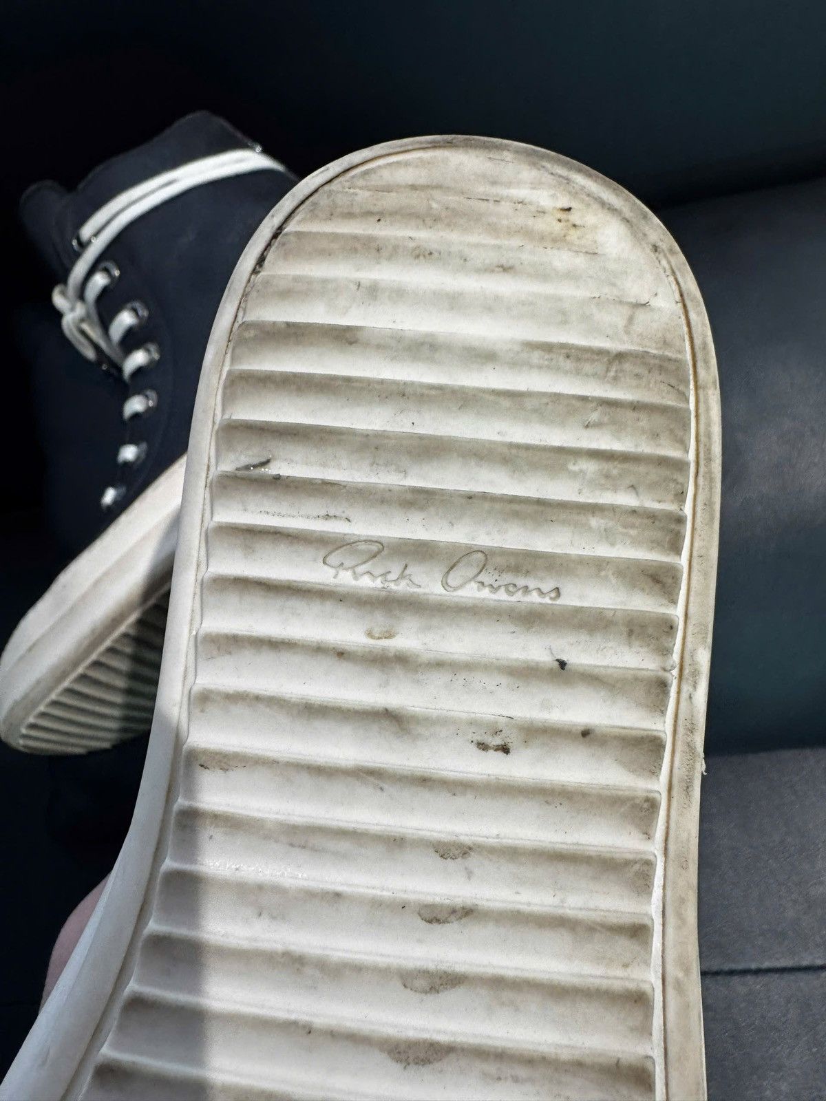 Chrome Hearts × Rick Owens RAREST Rick Owens x Chrome Hearts Mainline High Top Sneaker Size US 7.5 / EU 40-41 - 11 Thumbnail