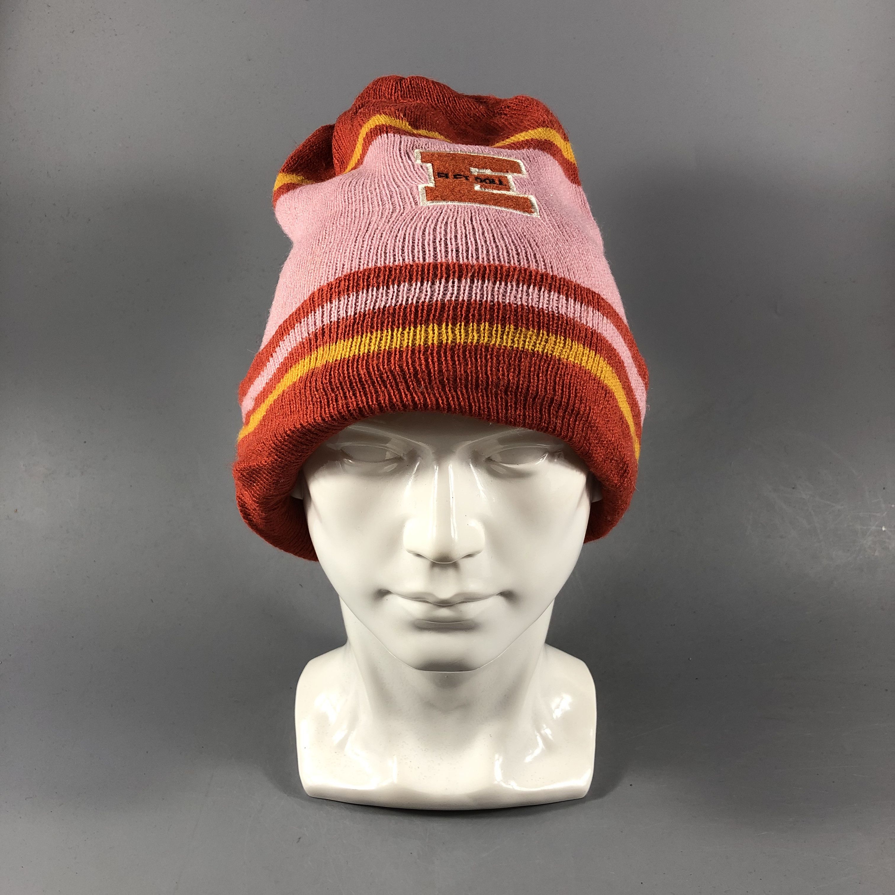 Vintage Elfi Doll Striped Beanie Snowcap Snow Hat B860 Size ONE SIZE - 1 Thumbnail