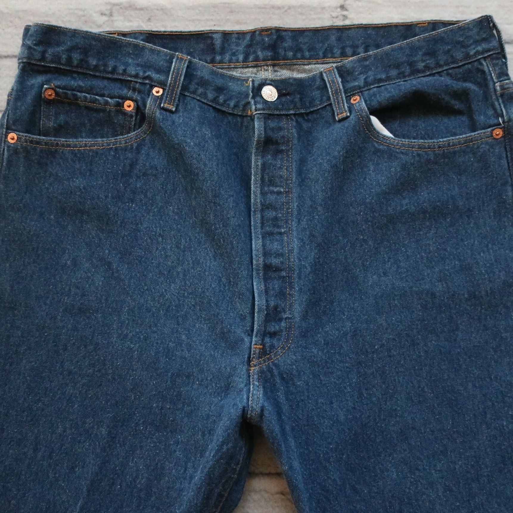 Levi's Vintage Levi's 501XX Denim Jeans Made in USA Mens 29 Dark Wash Jeans 1980s 501XX Size US 29 - 2 Thumbnail
