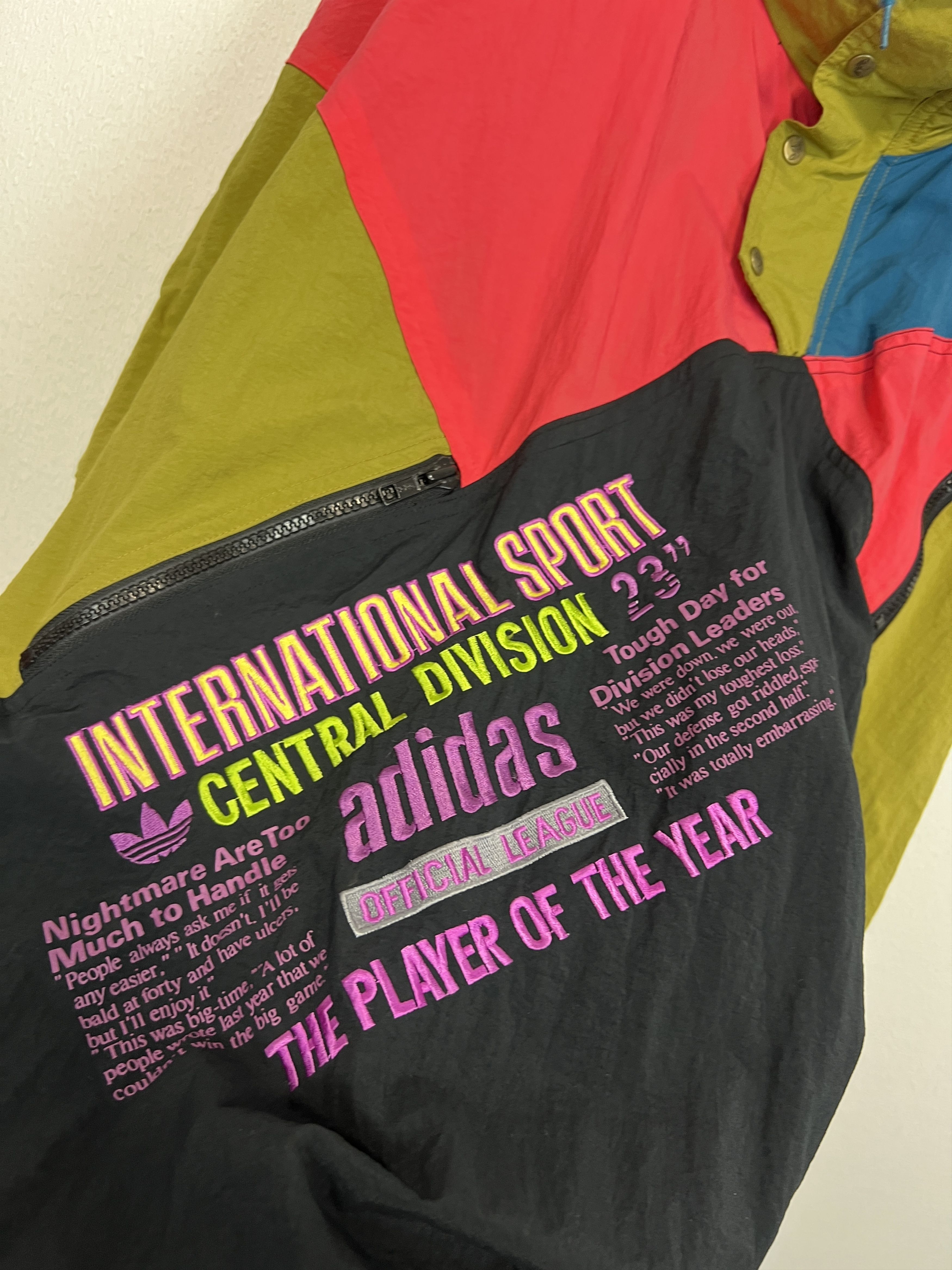 Adidas Vintage 90's International Sport Jacket Rare Track Top Hype Size US XL / EU 56 / 4 - 3 Thumbnail