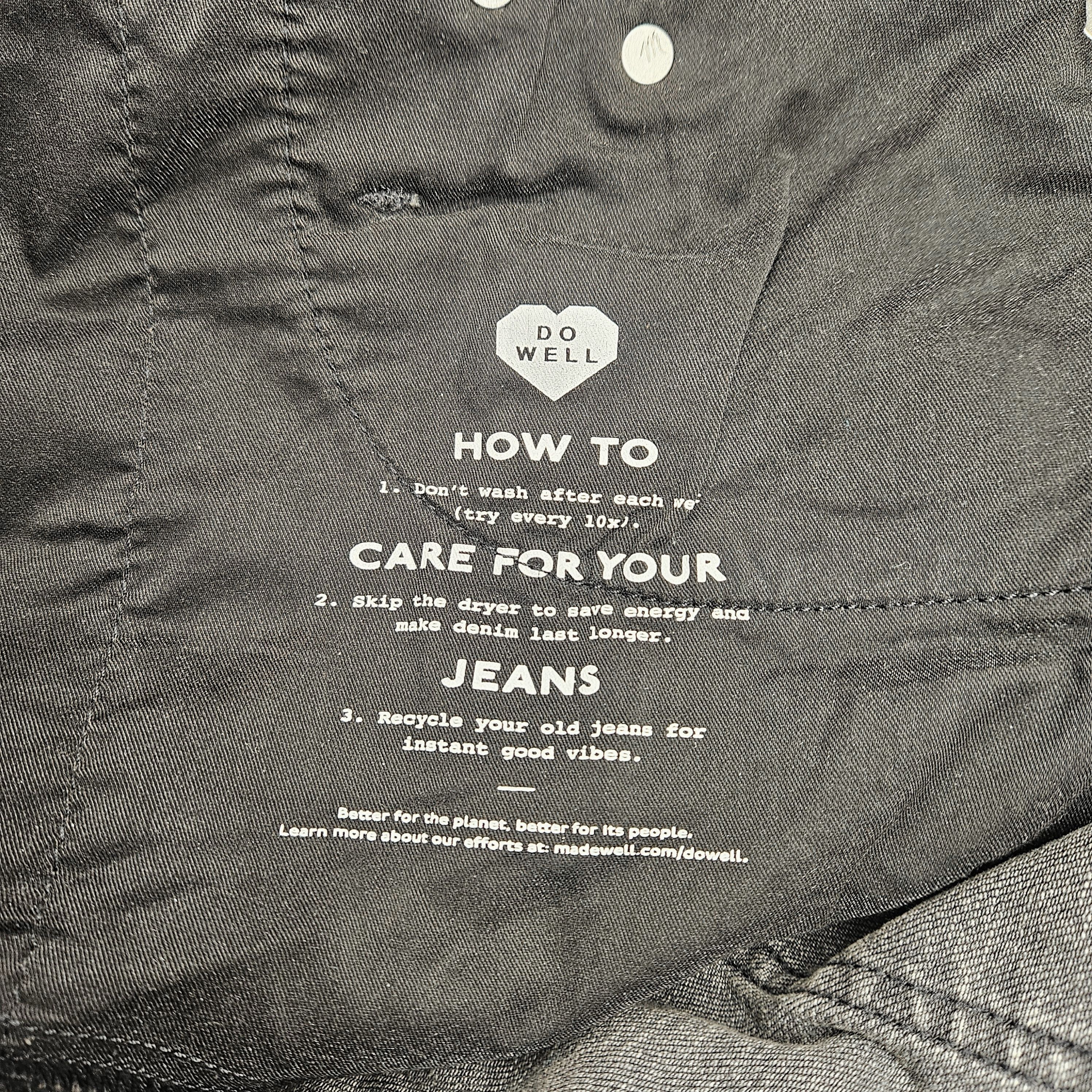 Madewell Madewell Size 33 Jeans Perfect Vintage Black Grey Wash High Size 42" / US 20 - 7 Thumbnail