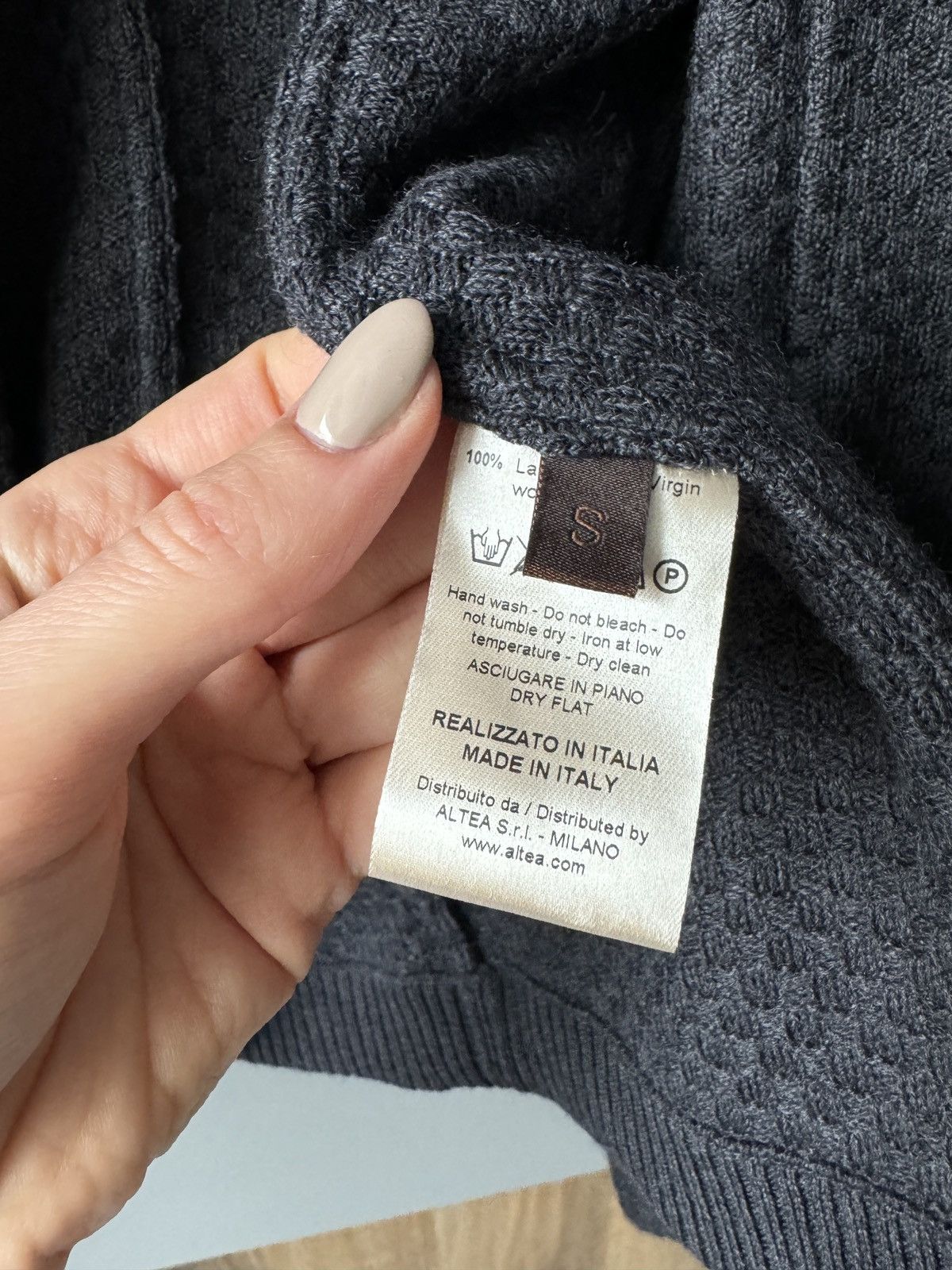 Altea Altea Dark Grey Woolen Blazer Size 36S - 6 Thumbnail