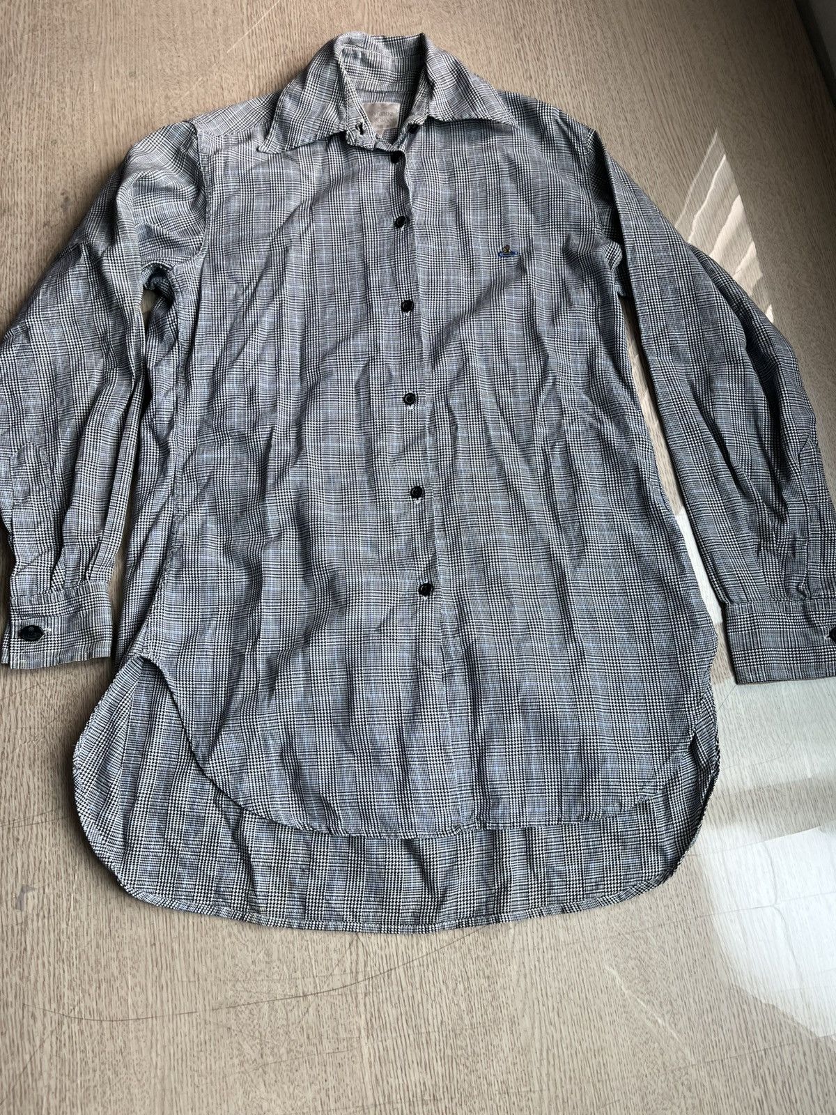 Vivienne Westwood 8 Vivienne westwood vintage houndstooth button up shirt Size S / US 4 / IT 40 - 1 Thumbnail