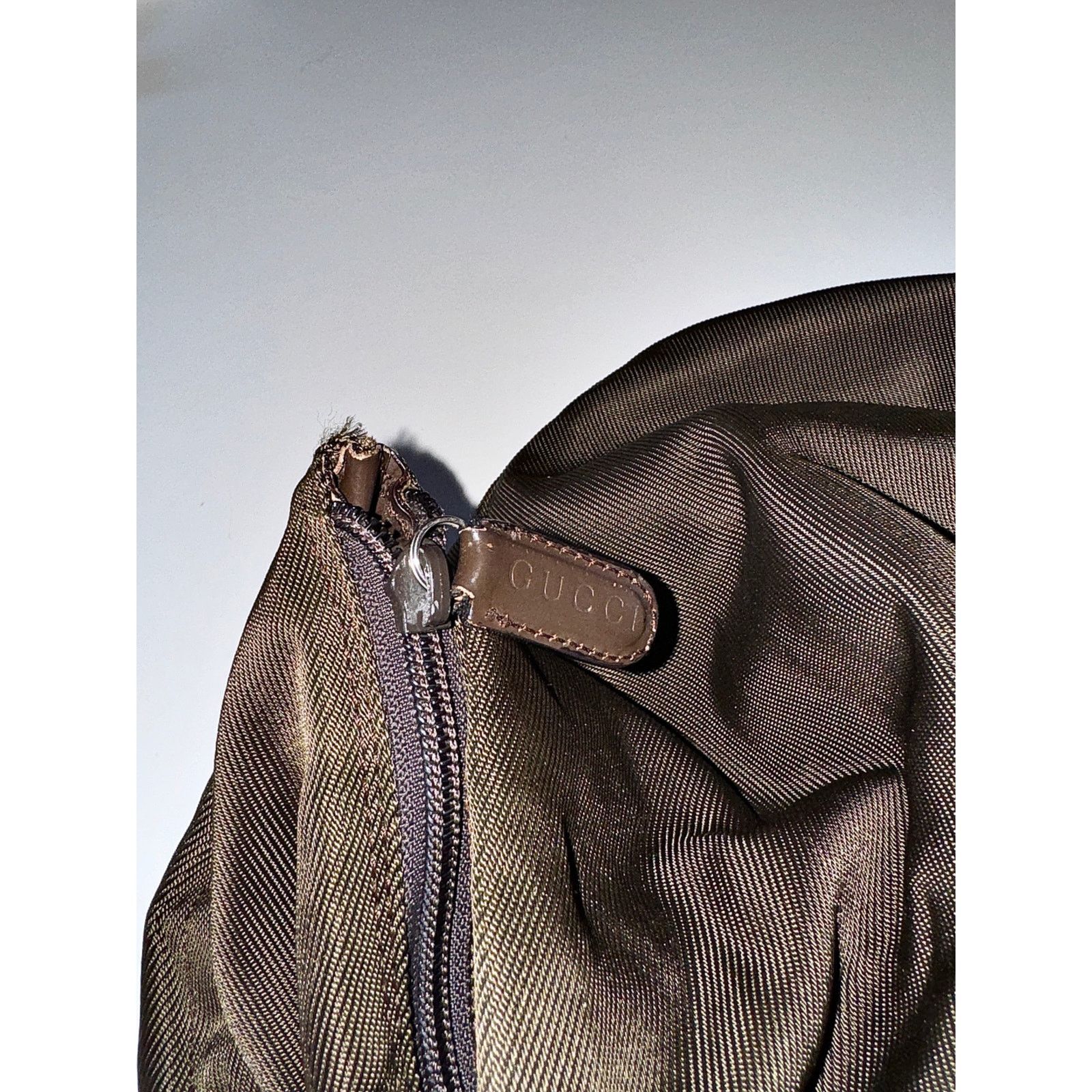 Gucci GUCCI Bamboo Tote Bag Nylon Leather Black Size ONE SIZE - 6 Thumbnail