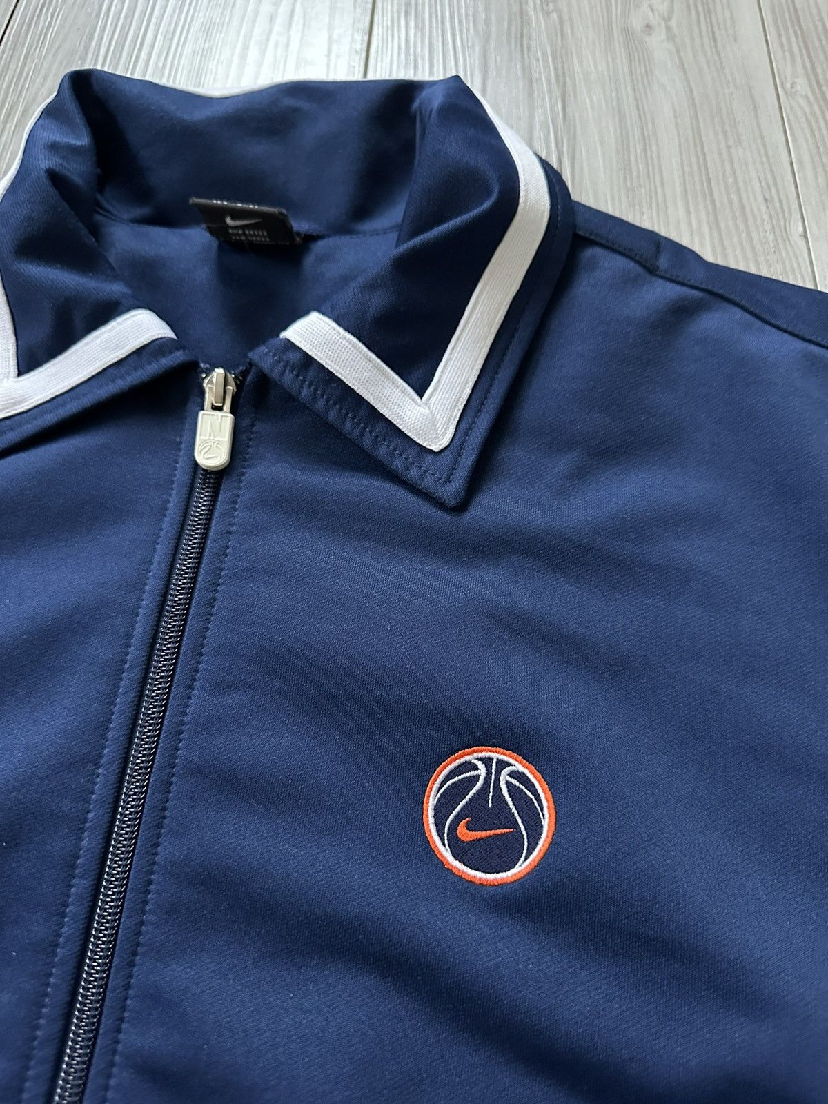 Nike × Vintage Vintage 90s Nike Basketball Warm Up Track Jacket Size US XL / EU 56 / 4 - 5 Thumbnail