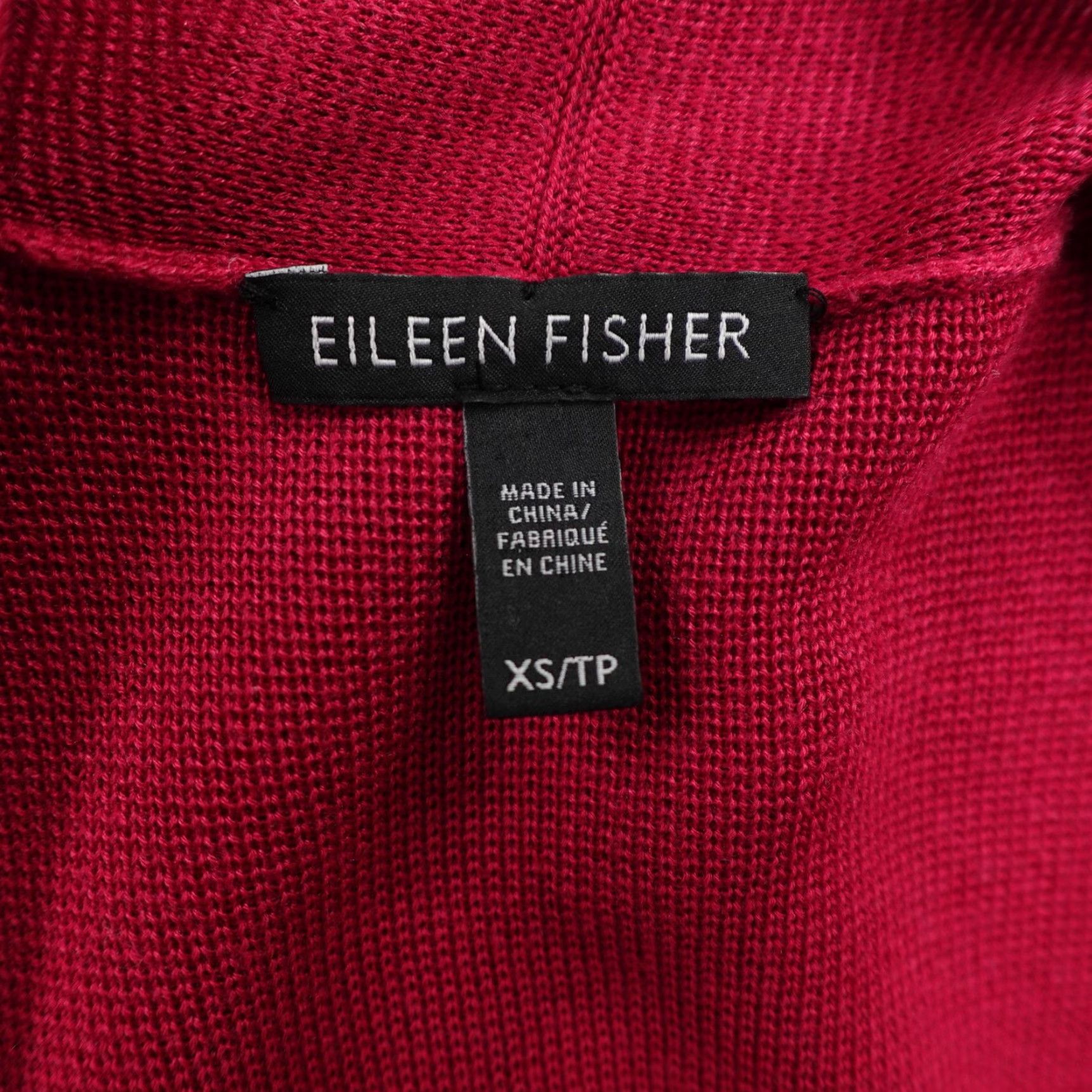 Eileen Fisher Eileen Fisher Sweater Cardigan Womens XS Red Open Front Silk Blend Knit Size XS / US 0-2 / IT 36-38 - 7 Thumbnail