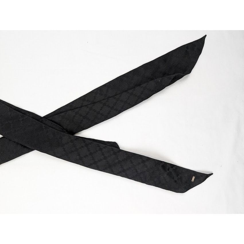 Saint Laurent Paris o1rshd1 Size: OS / Diamond lavallière Scarf in Silk Jacquard Size ONE SIZE - 4 Thumbnail
