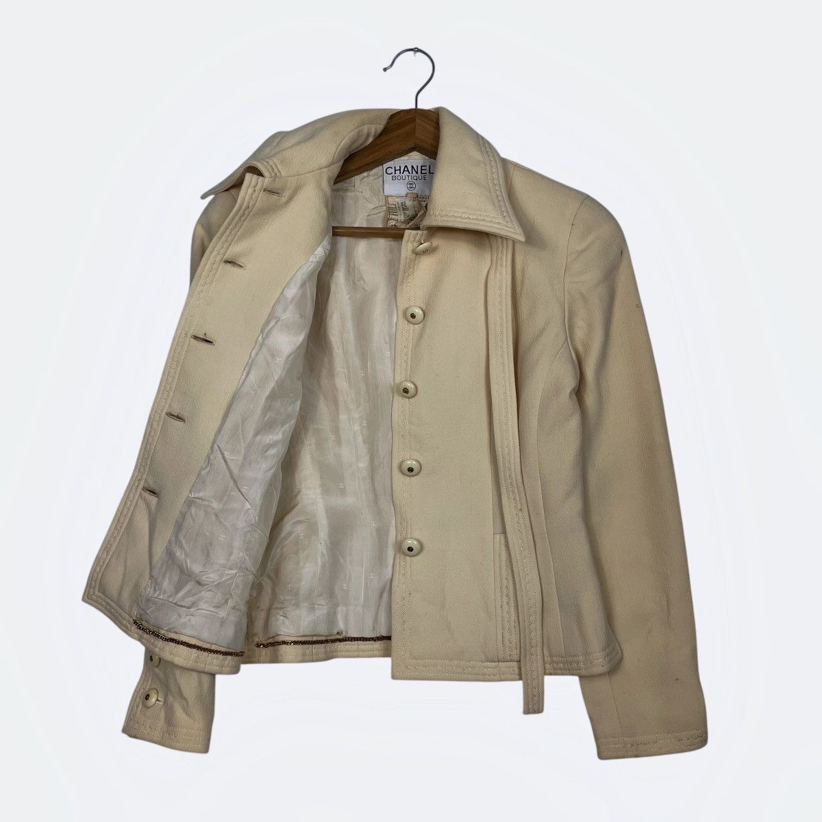 Chanel Vintage Chanel Boutique Light Brown Jacket Size XS / US 0-2 / IT 36-38 - 9 Thumbnail