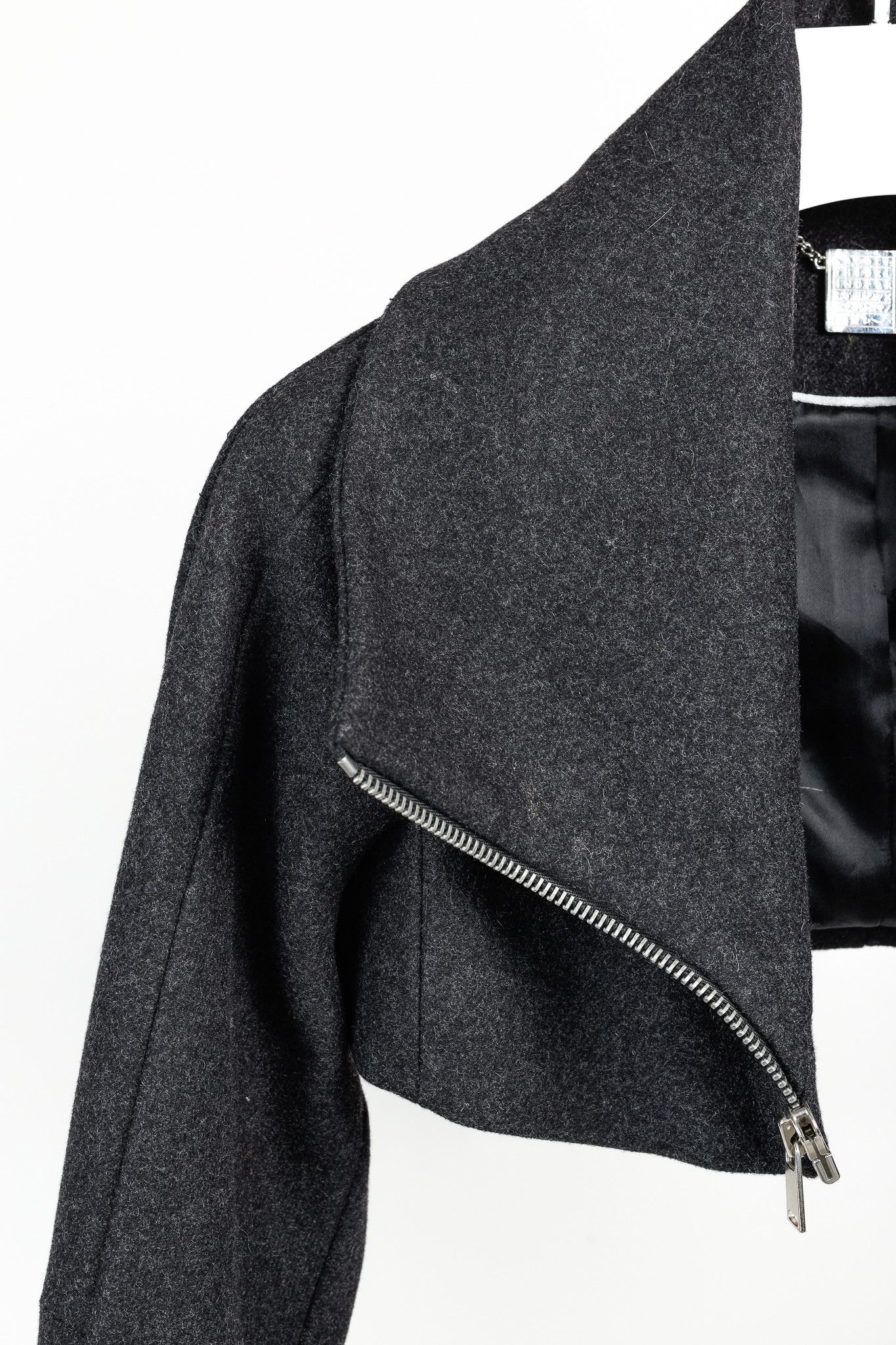 Shipley & Halmos Shipley & Halmos Cropped Grey Wool Bolero Size S / US 4 / IT 40 - 5 Thumbnail