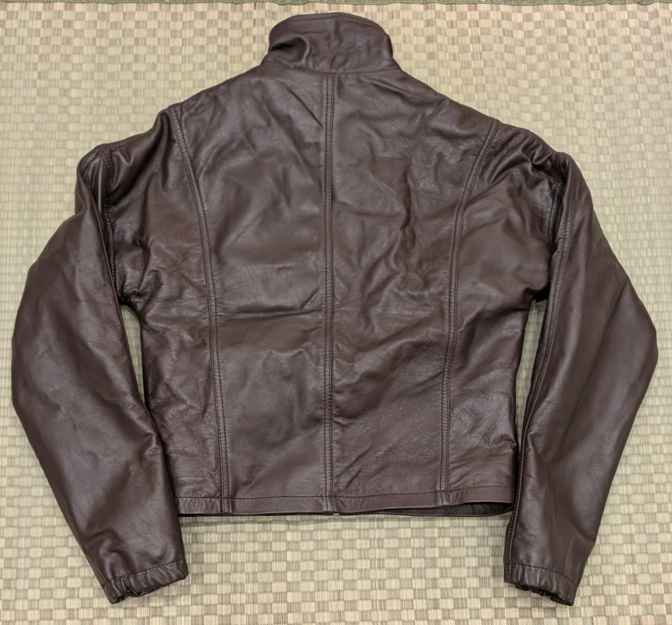 Other In My Element Cropped Brown Leather Jacket Handmade in UK Size S / US 4 / IT 40 - 2 Thumbnail