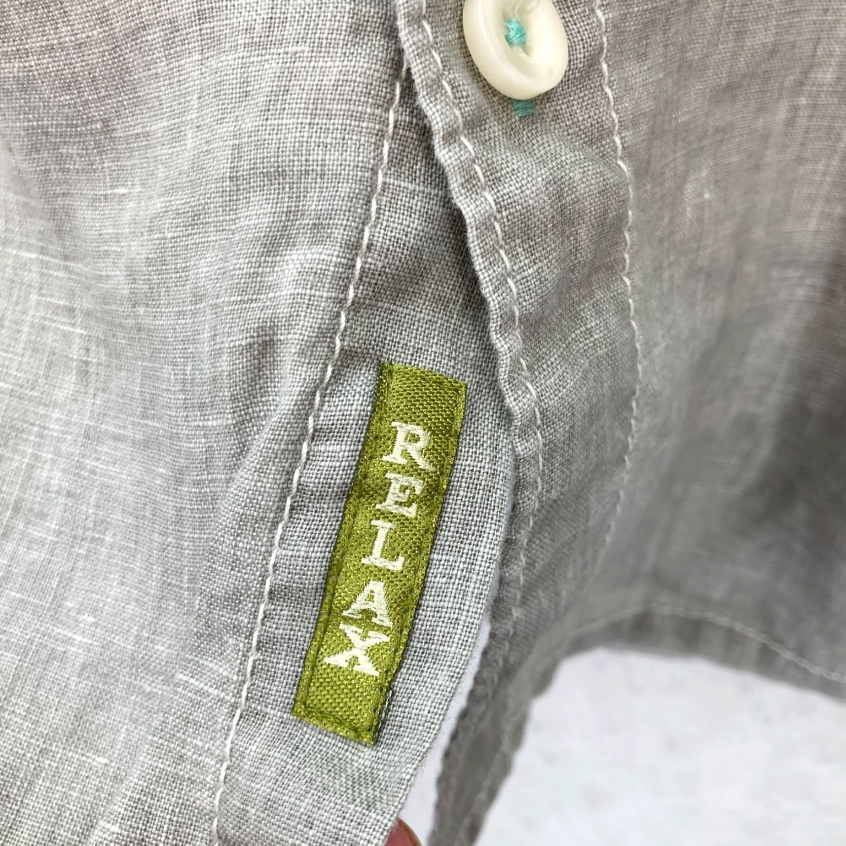 Tommy Bahama Tommy Bahama Relax Linen Button Up Shirt Mens XL Gray Short Sleeve Nautical Camp Size US XL / EU 56 / 4 - 6 Thumbnail
