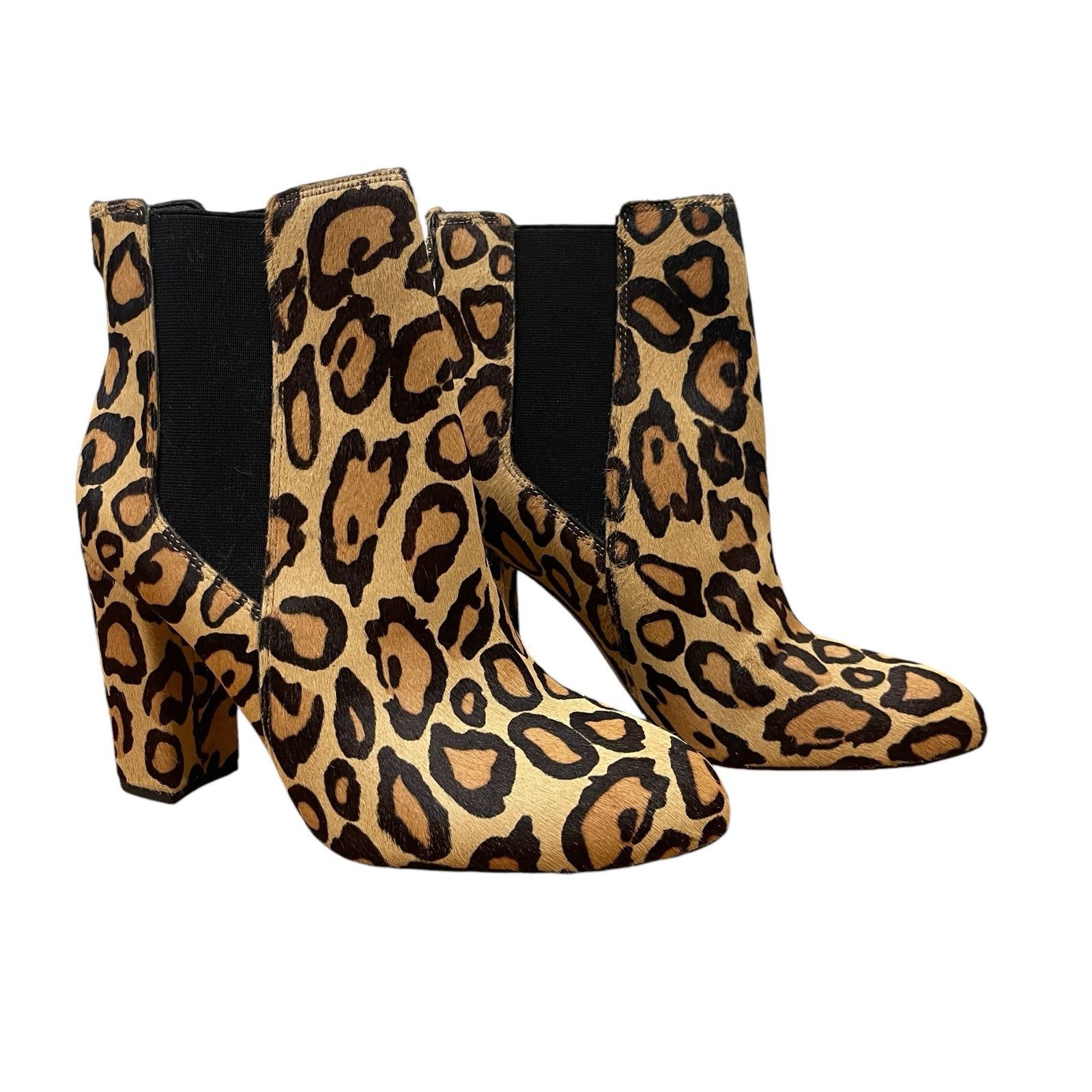 Sam Edelman Sam Edelman Womens Case Nude Leopard Print Fur Bootie Size 8 Size US 8 / IT 38 - 8 Thumbnail